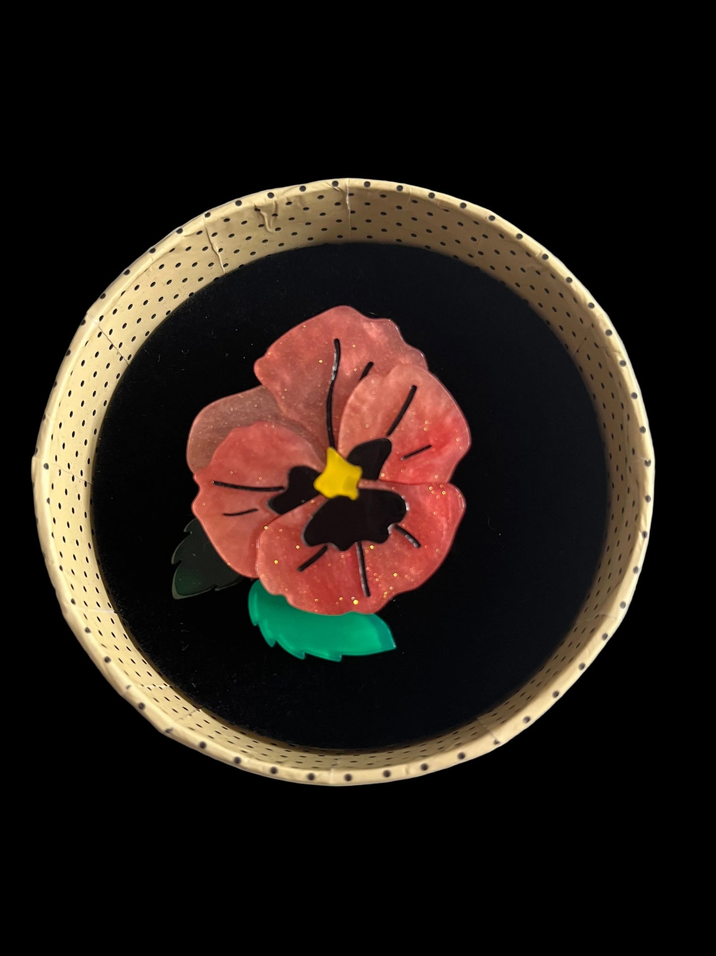 ERSTWILDER - ON SLEEPING EYELIDS BROOCH (PINK)