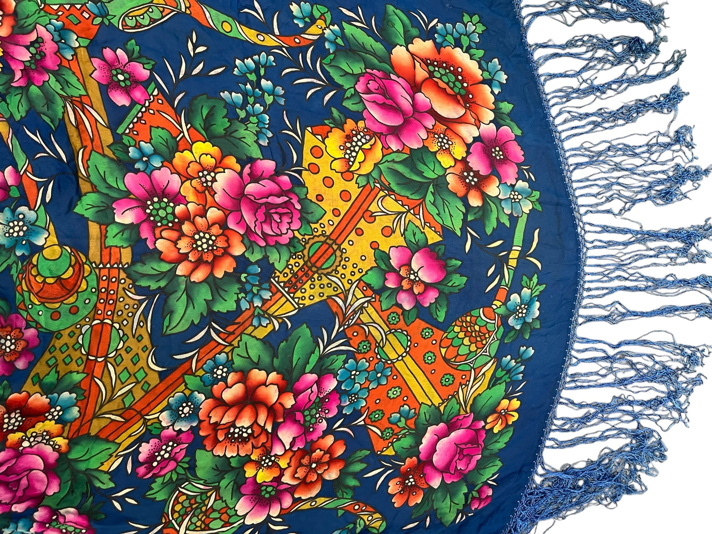 VINTAGE SILK PIANO SHAWL