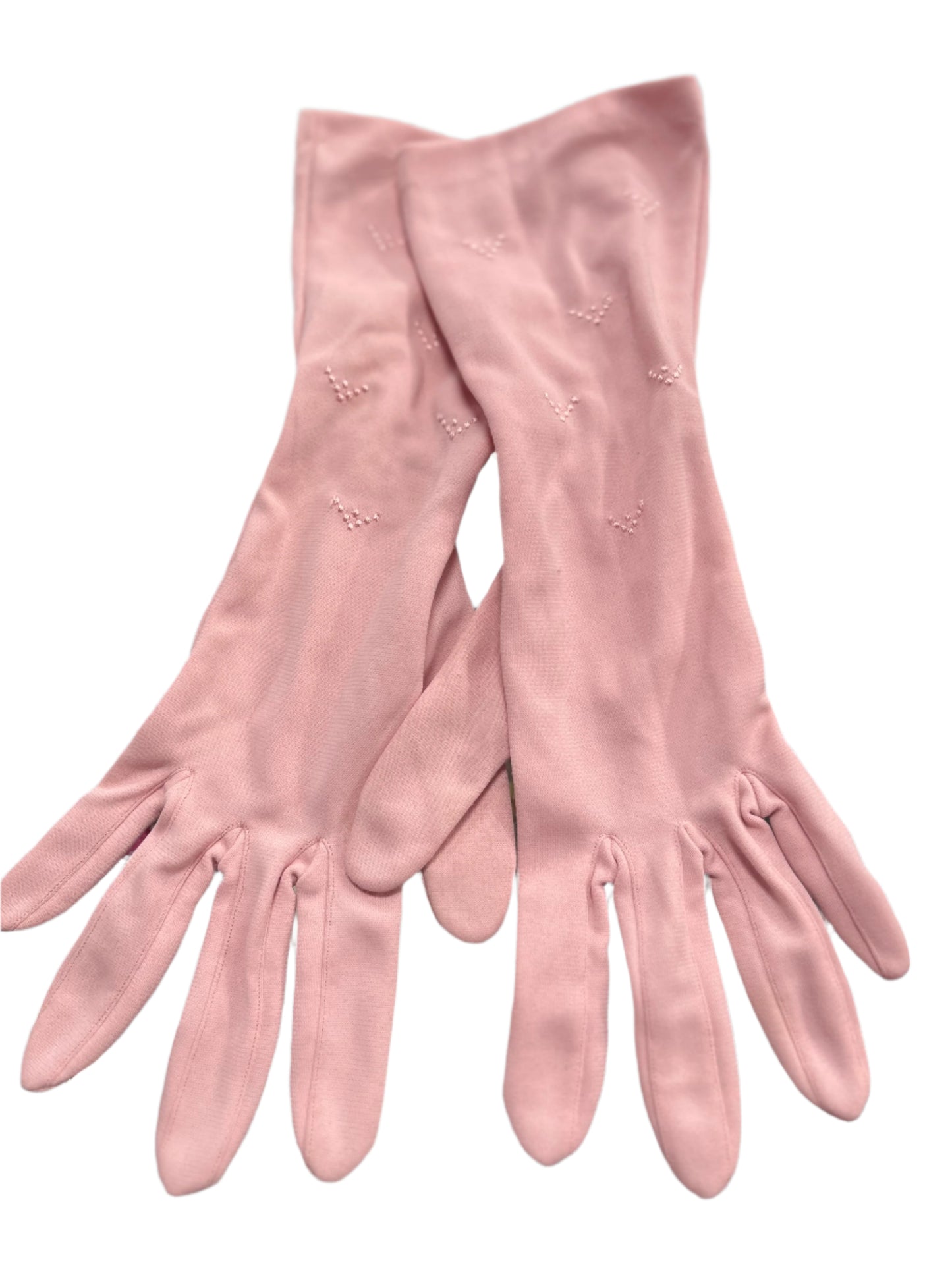 PALE PINK GLOVES SZ 7.5