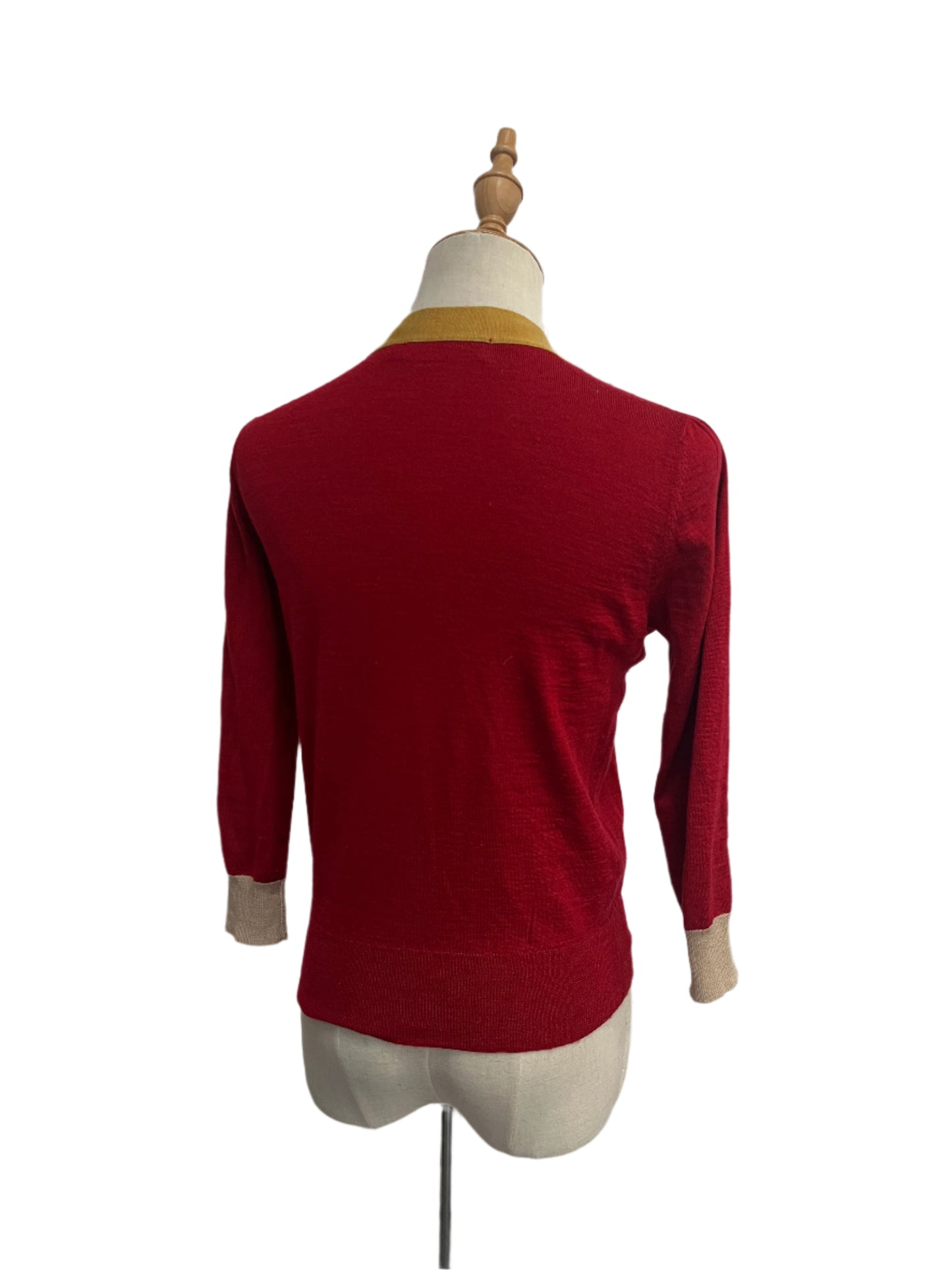 FRIENDS OF COUTURE WOOL CARDIGAN SZ 8