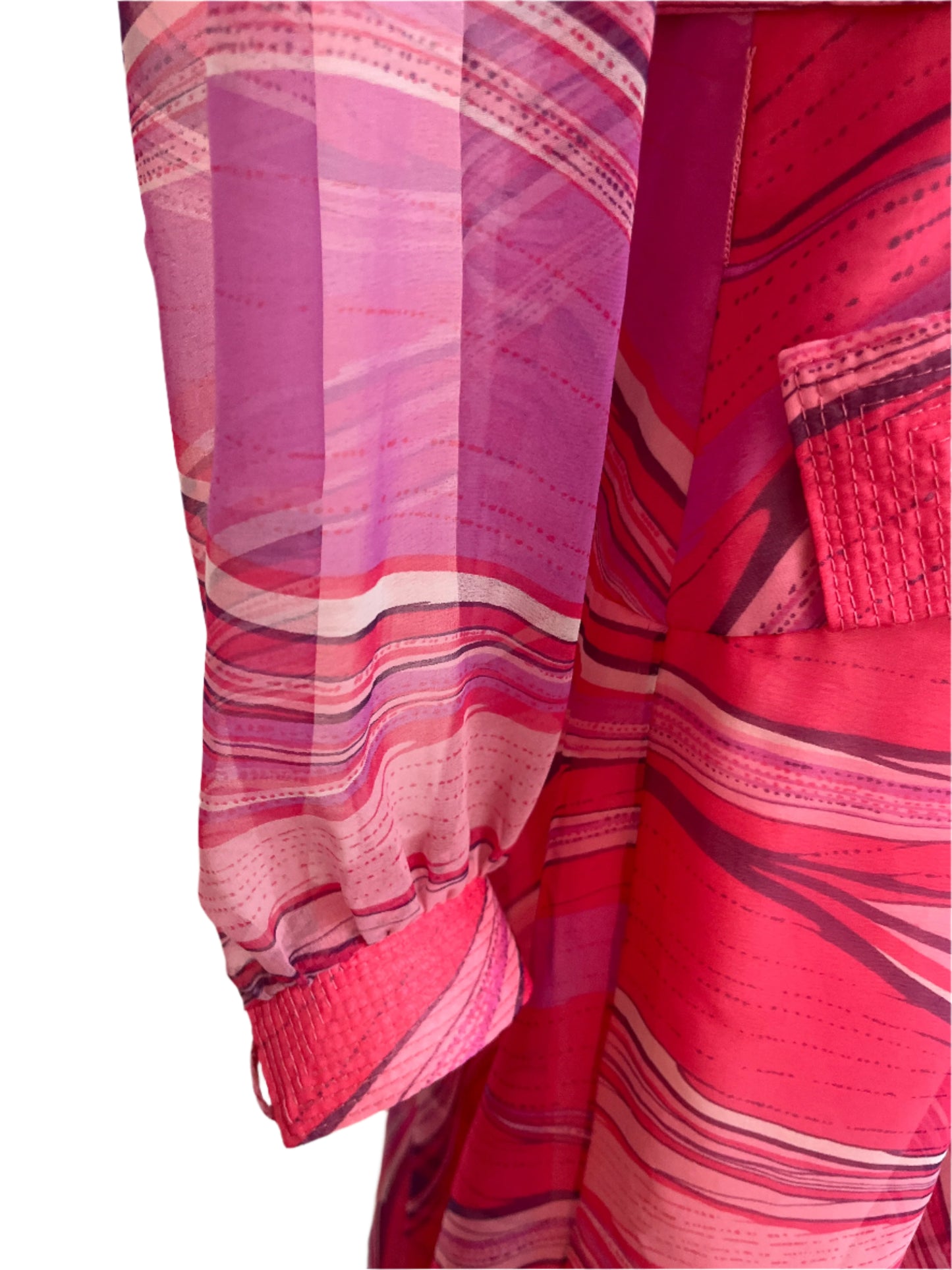 ROSEMARIE MULLER 70S CHIFFON DRESS SZ 14