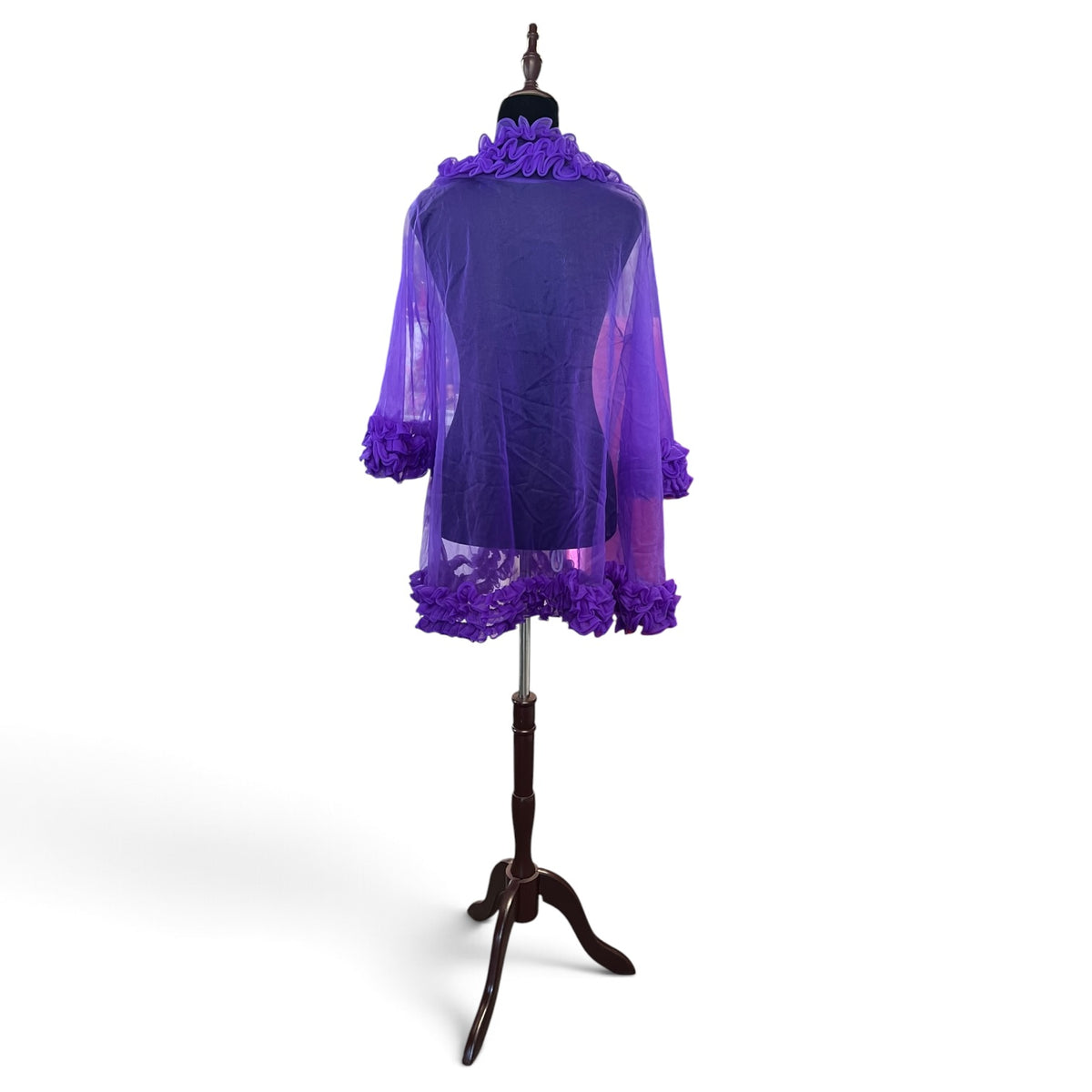 PURPLE NYLON ROBE | 16