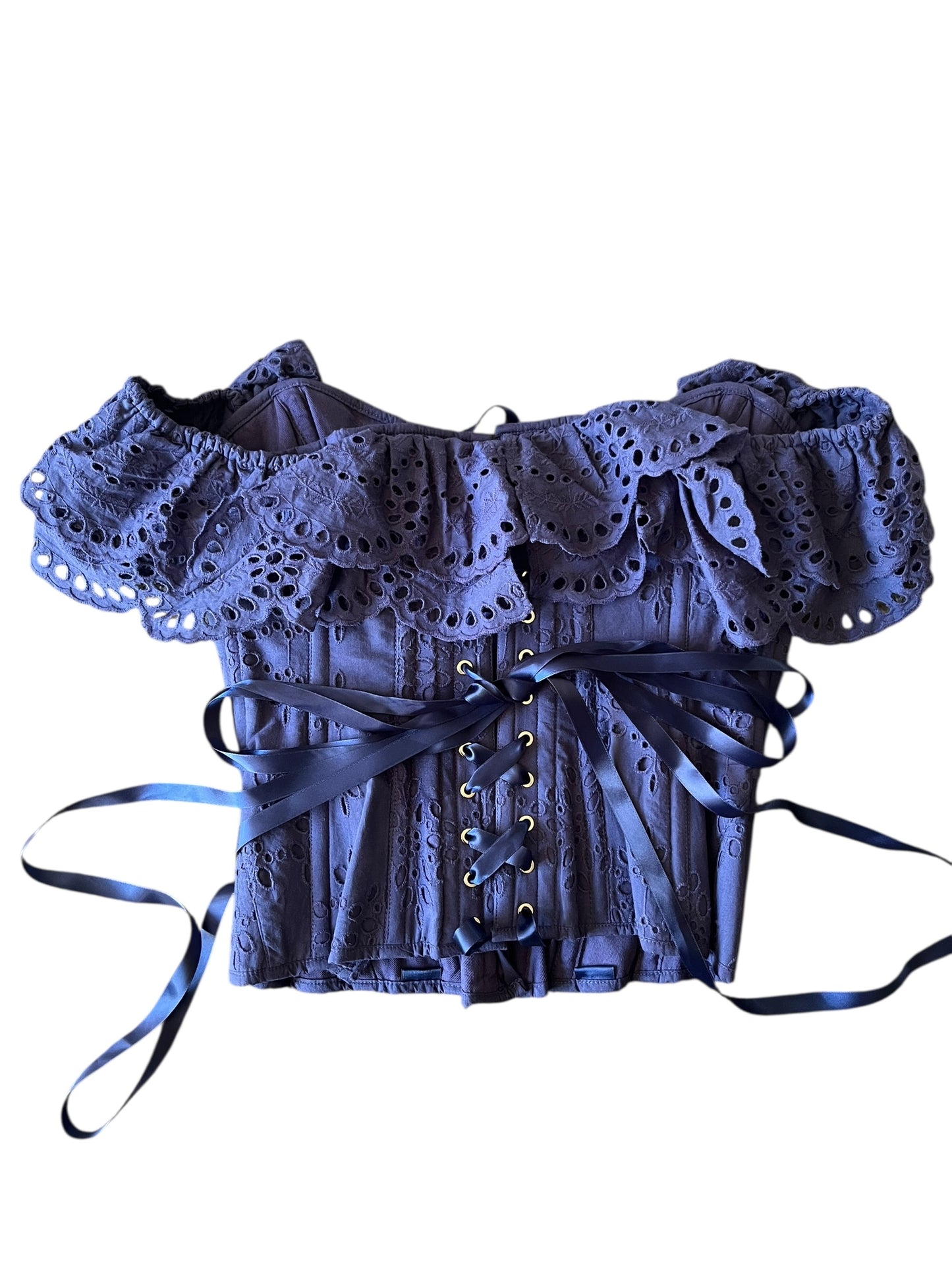 CORSET STORY NAVY TOP | 30