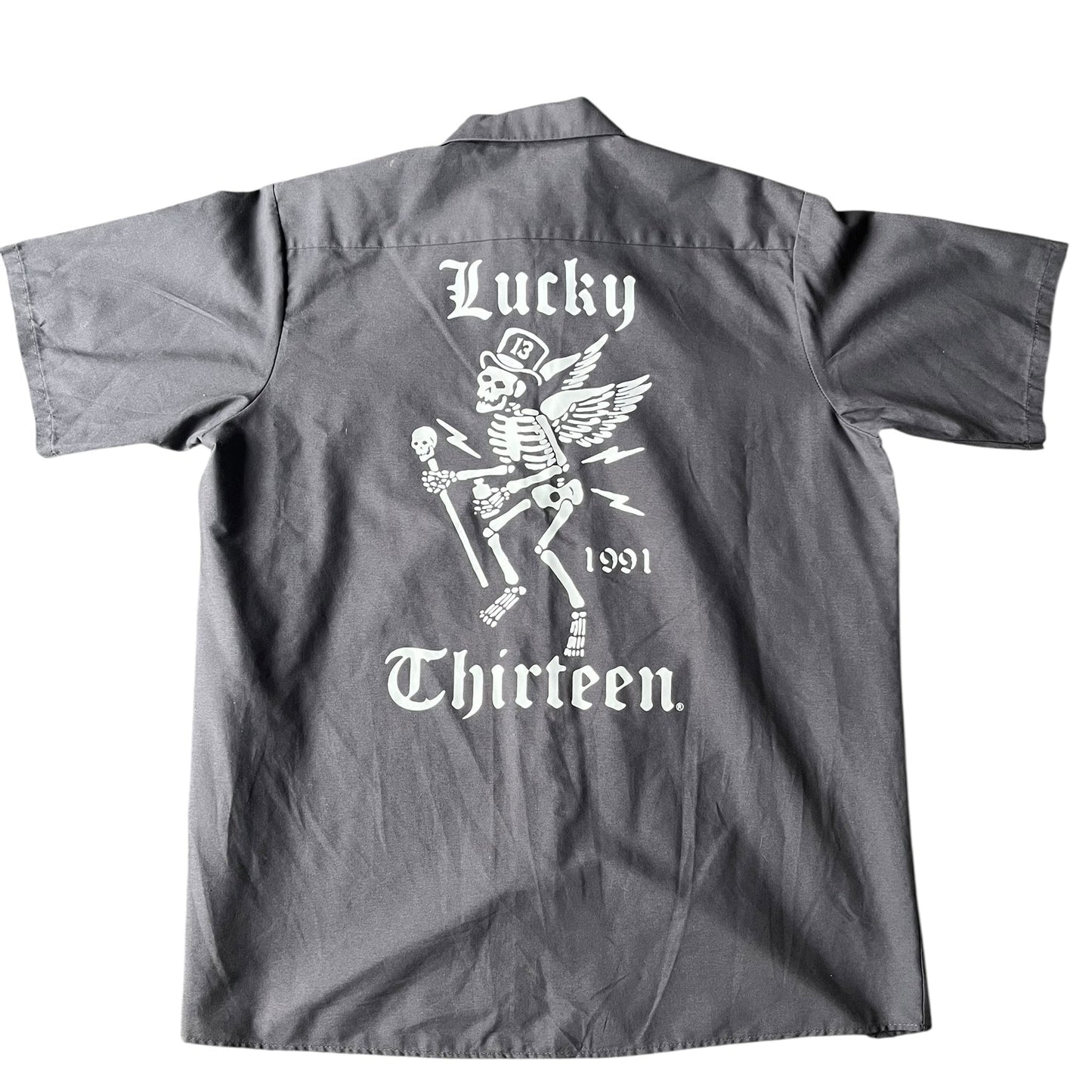 LUCKY 13 GREY SHIRT | XL