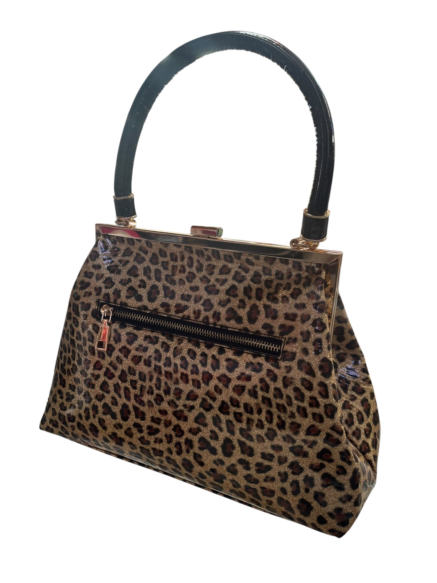 LEOPARD GLITTER BAG