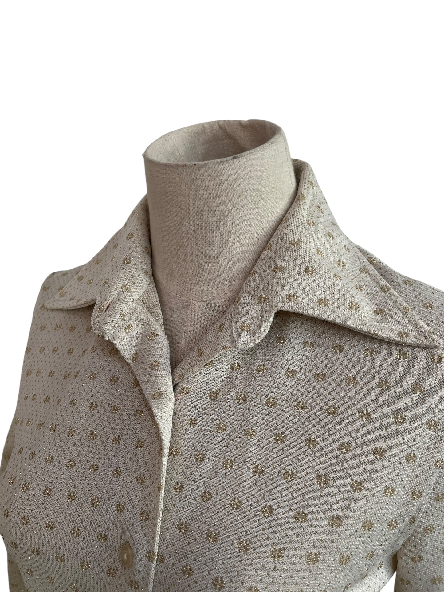 SACHA VANILLA & GOLD 70S SHIRT | 10