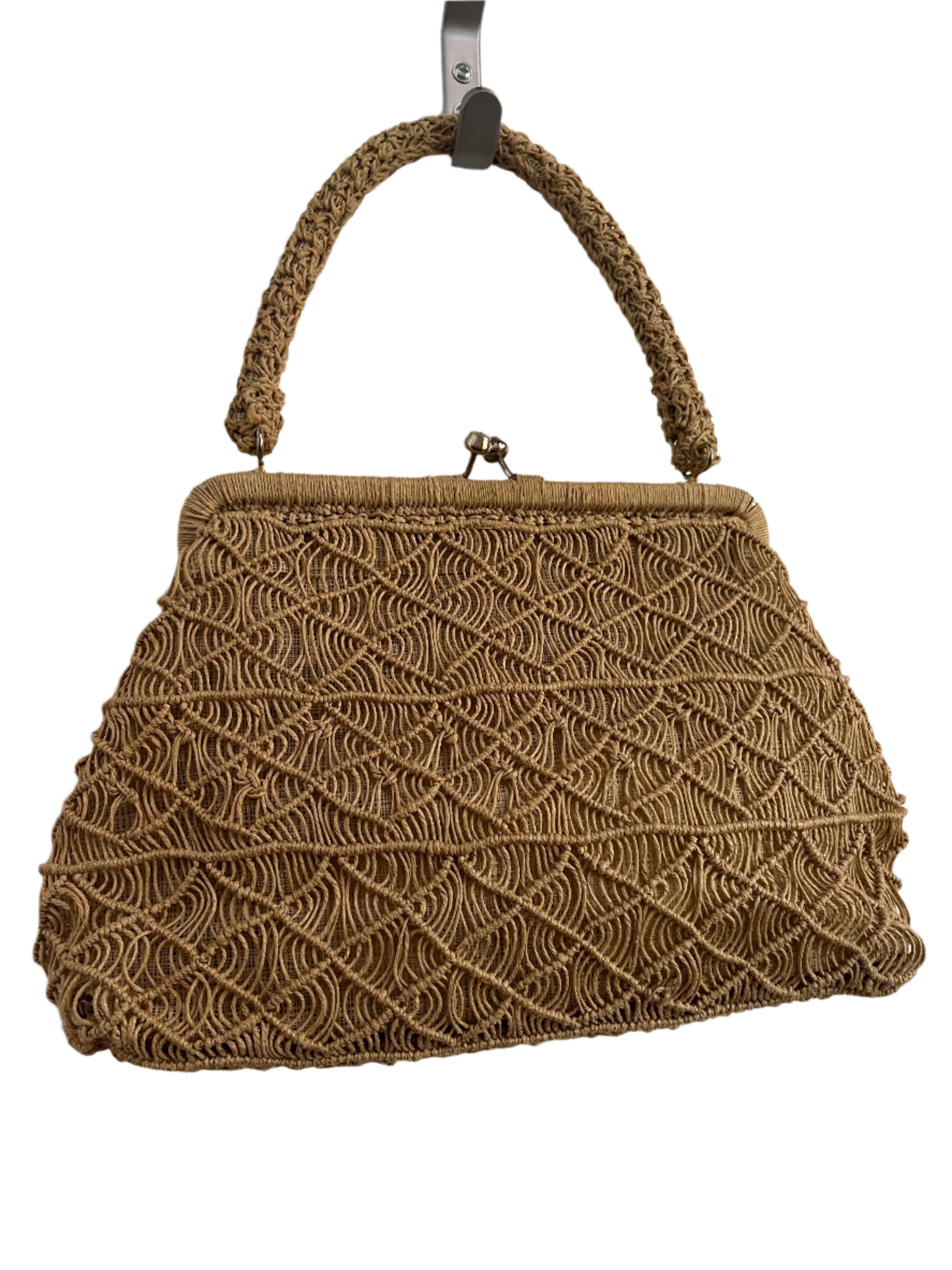 COTTON WEAVE HANDBAG (GOOD SIZE!)