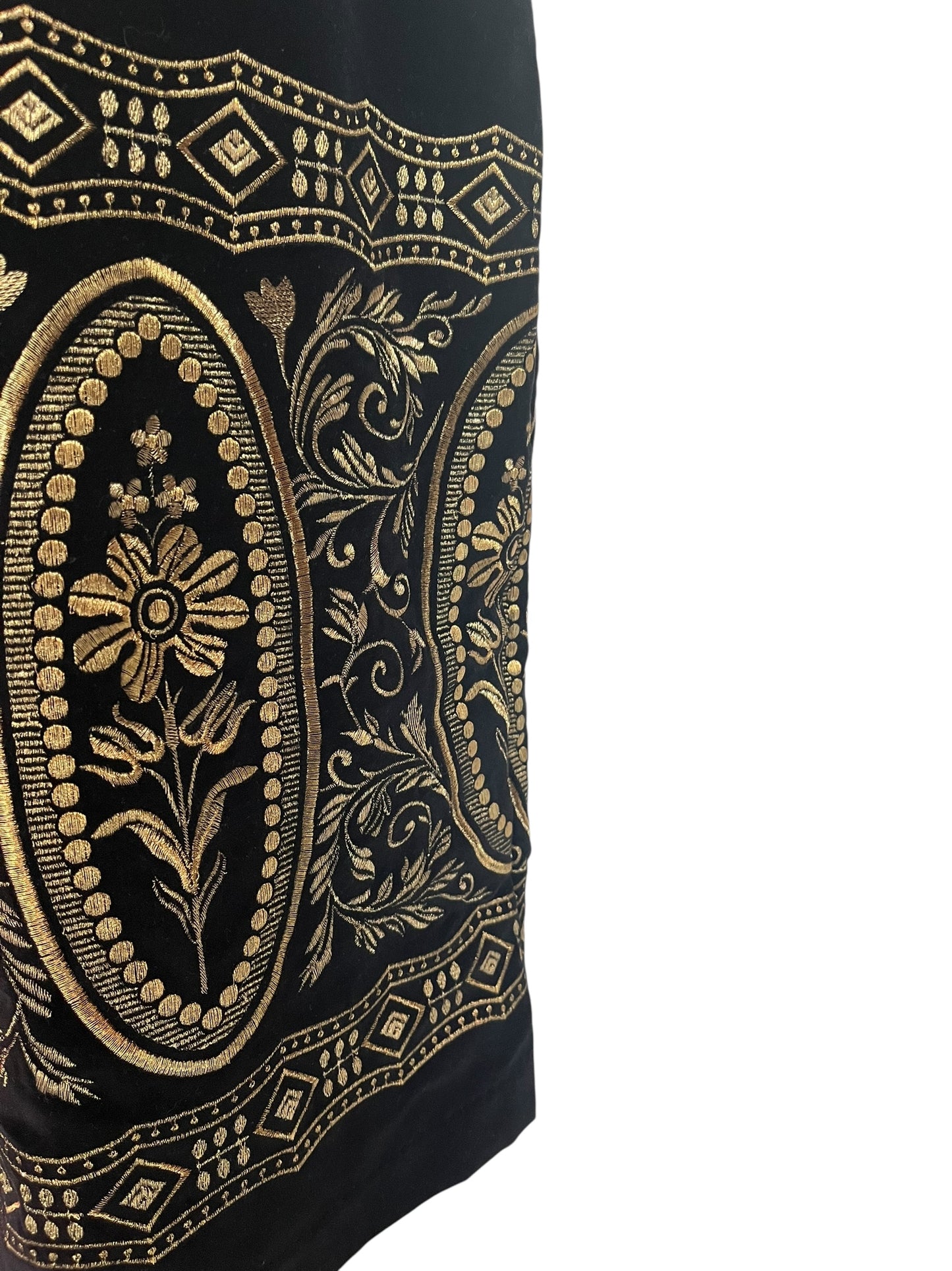 CATHERINE VELVET & GOLD DRESS | 10