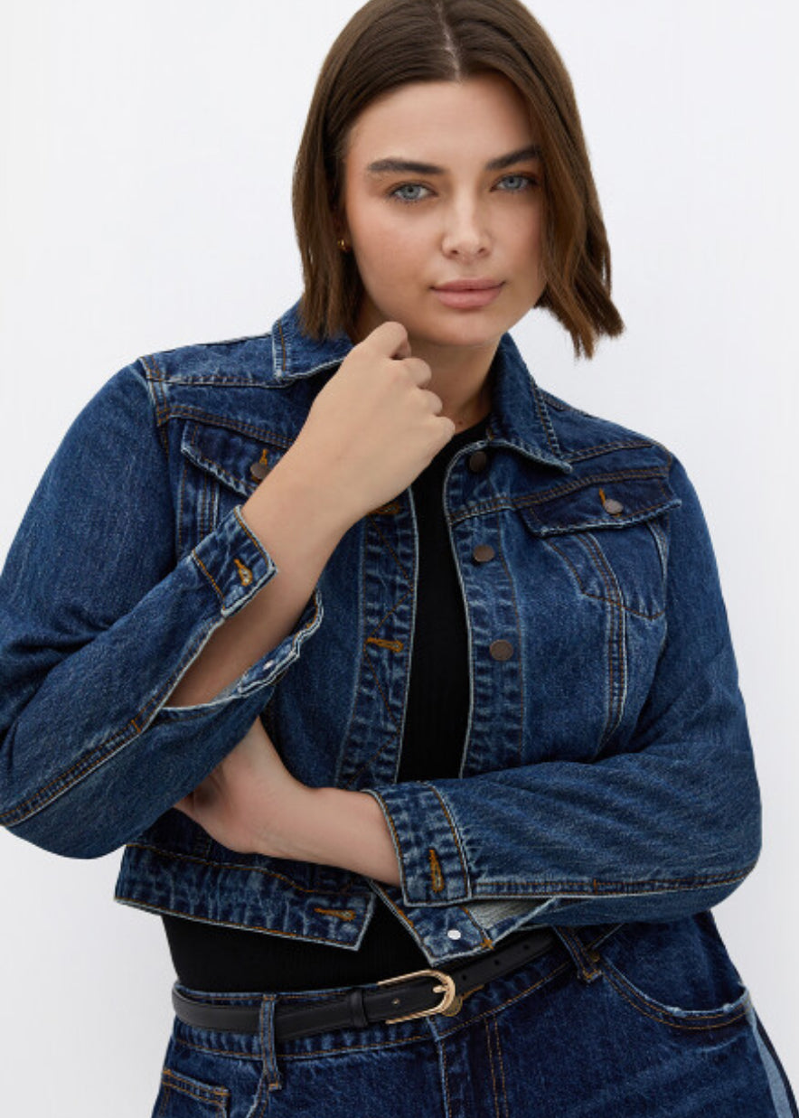 CITY CHIC CROP DENIM JACKET | S/18