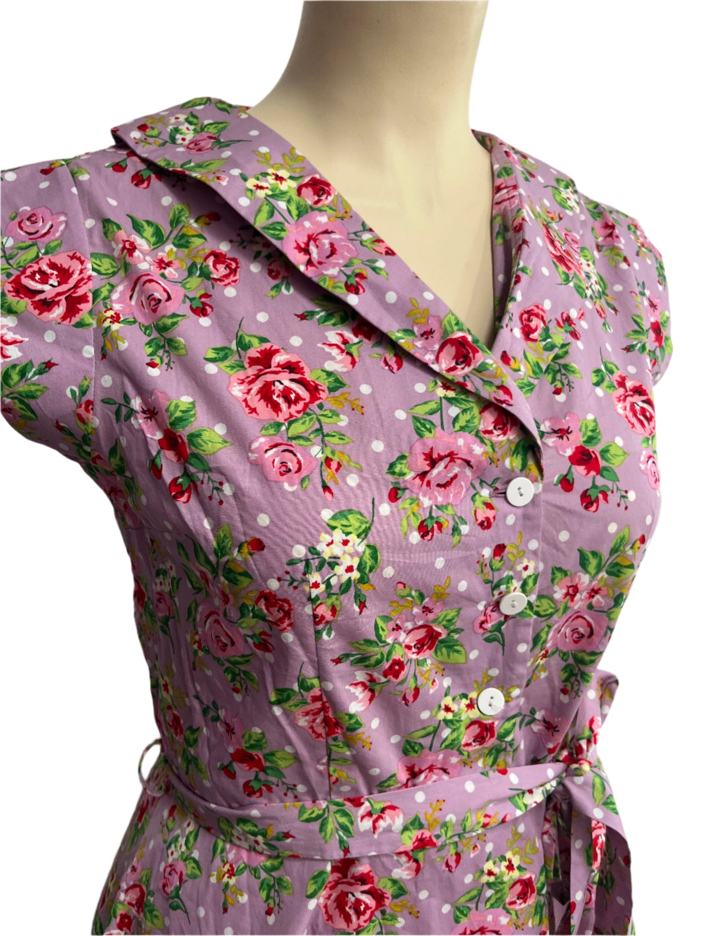LADY VINTAGE - ROSE DRESS SZ 18