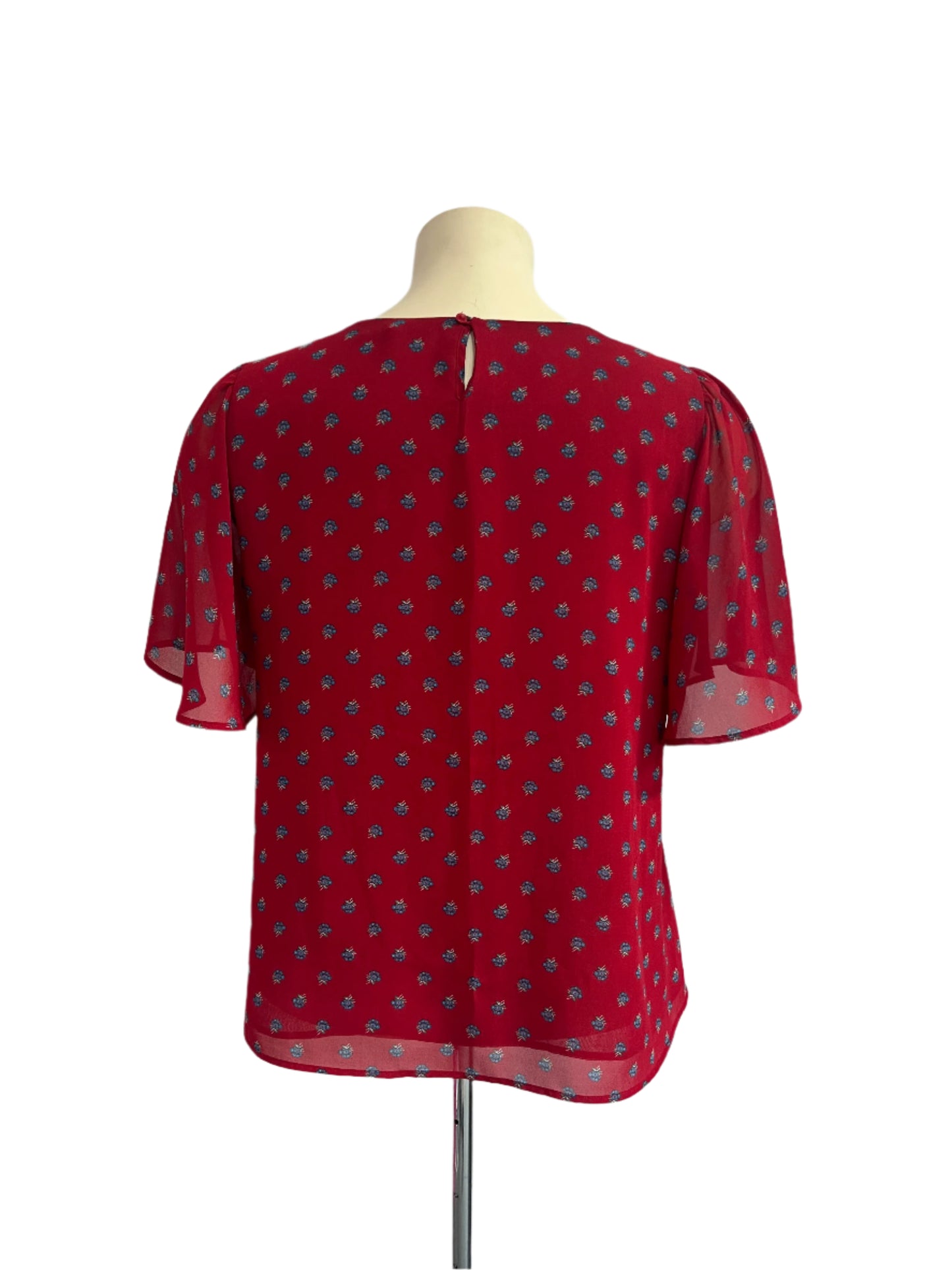 DISNEY RED BLOSSOM TOP SZ M/12/14
