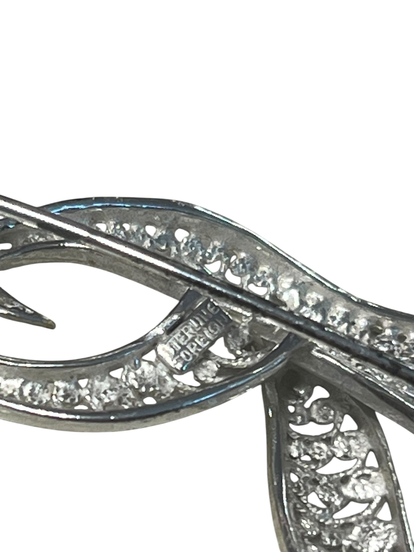 STERLING FIREBIRD BROOCH