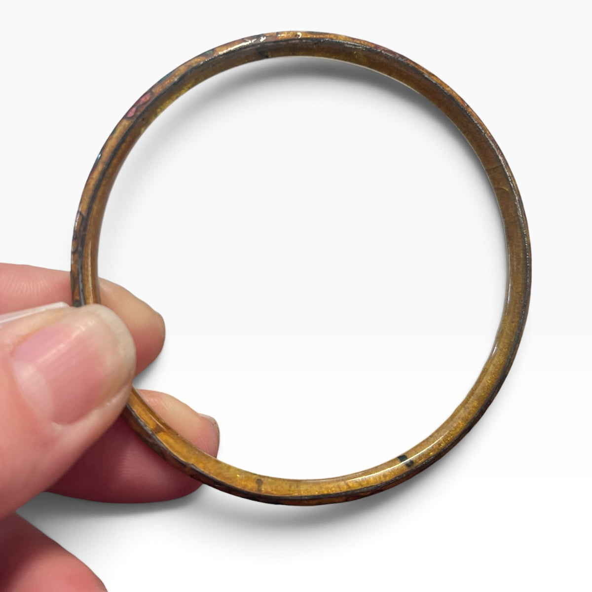 GOLD CLOISONNE ENAMEL BANGLE