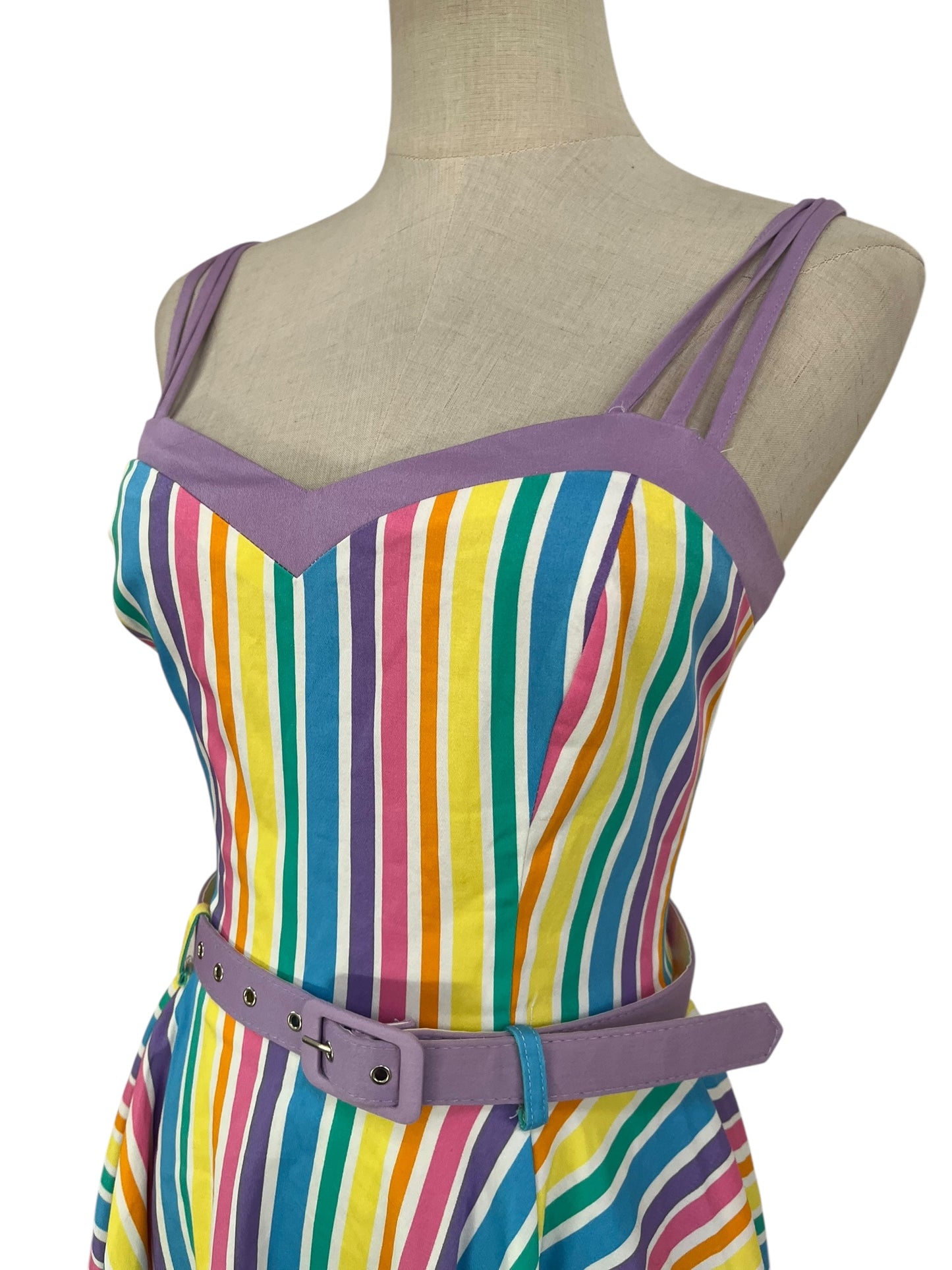 COLLECTIF - NOVA RAINBOW DRESS sz 8