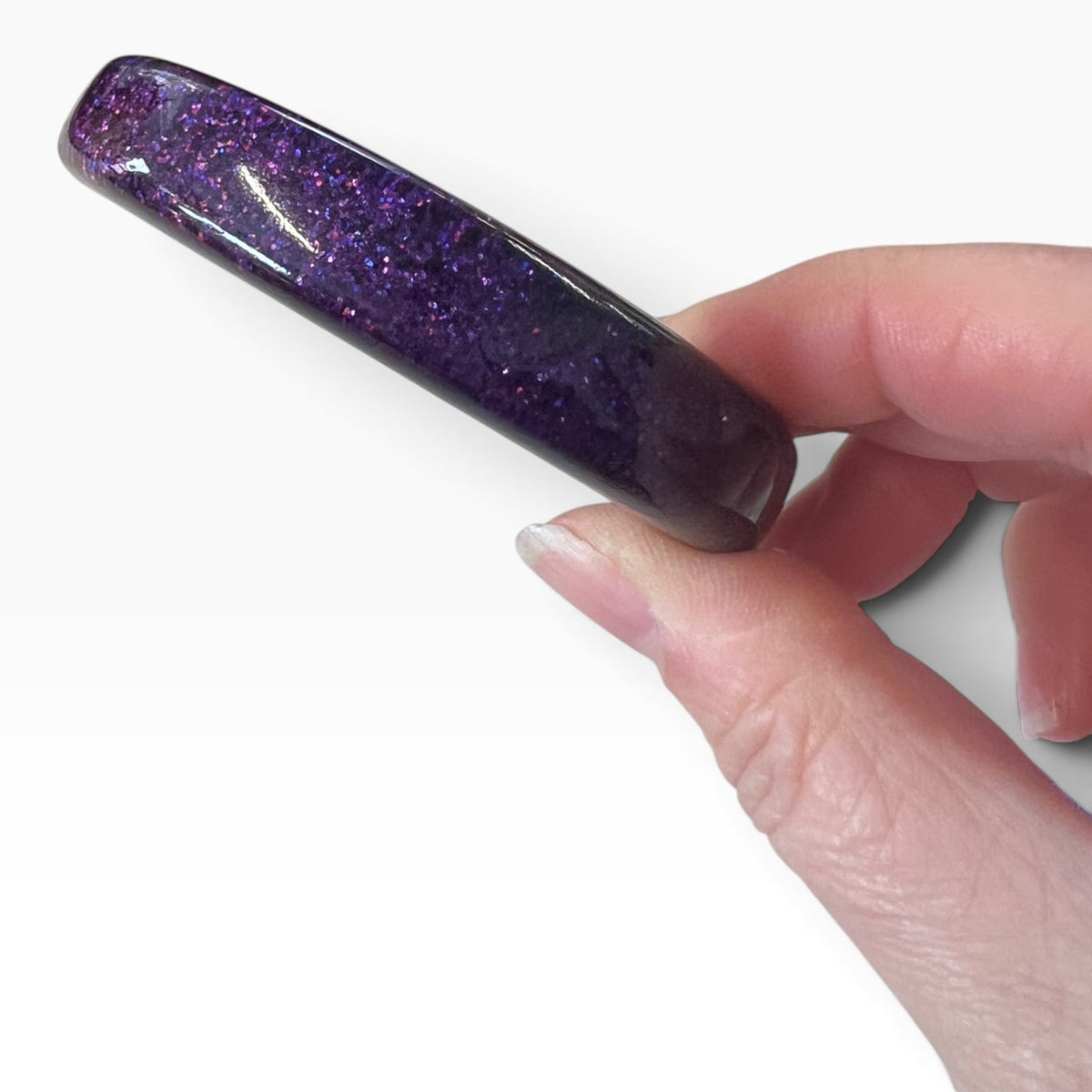 PURPLE GLITTER BANGLE
