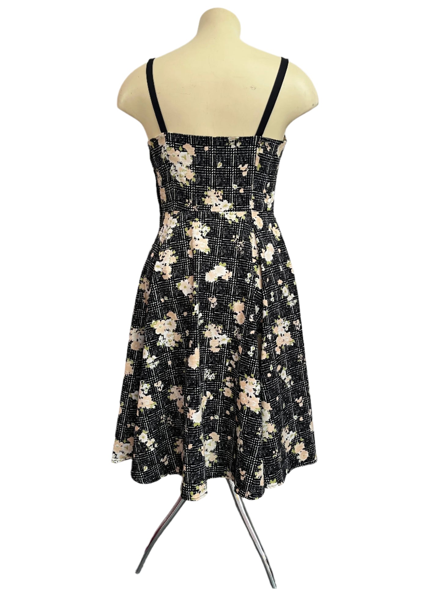 HEARTS & ROSES APRICOT FLOWERS DRESS SZ 16