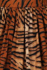 HELLBUNNY TORA TIGER SKIRT | 6-8