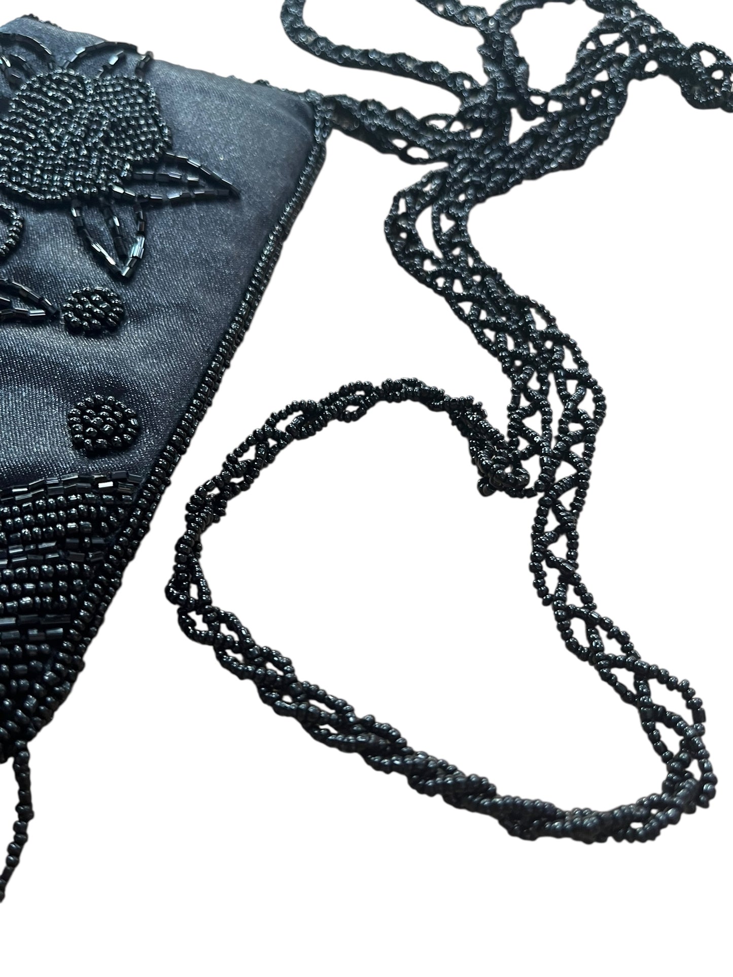 LONG BEADED PURSE
