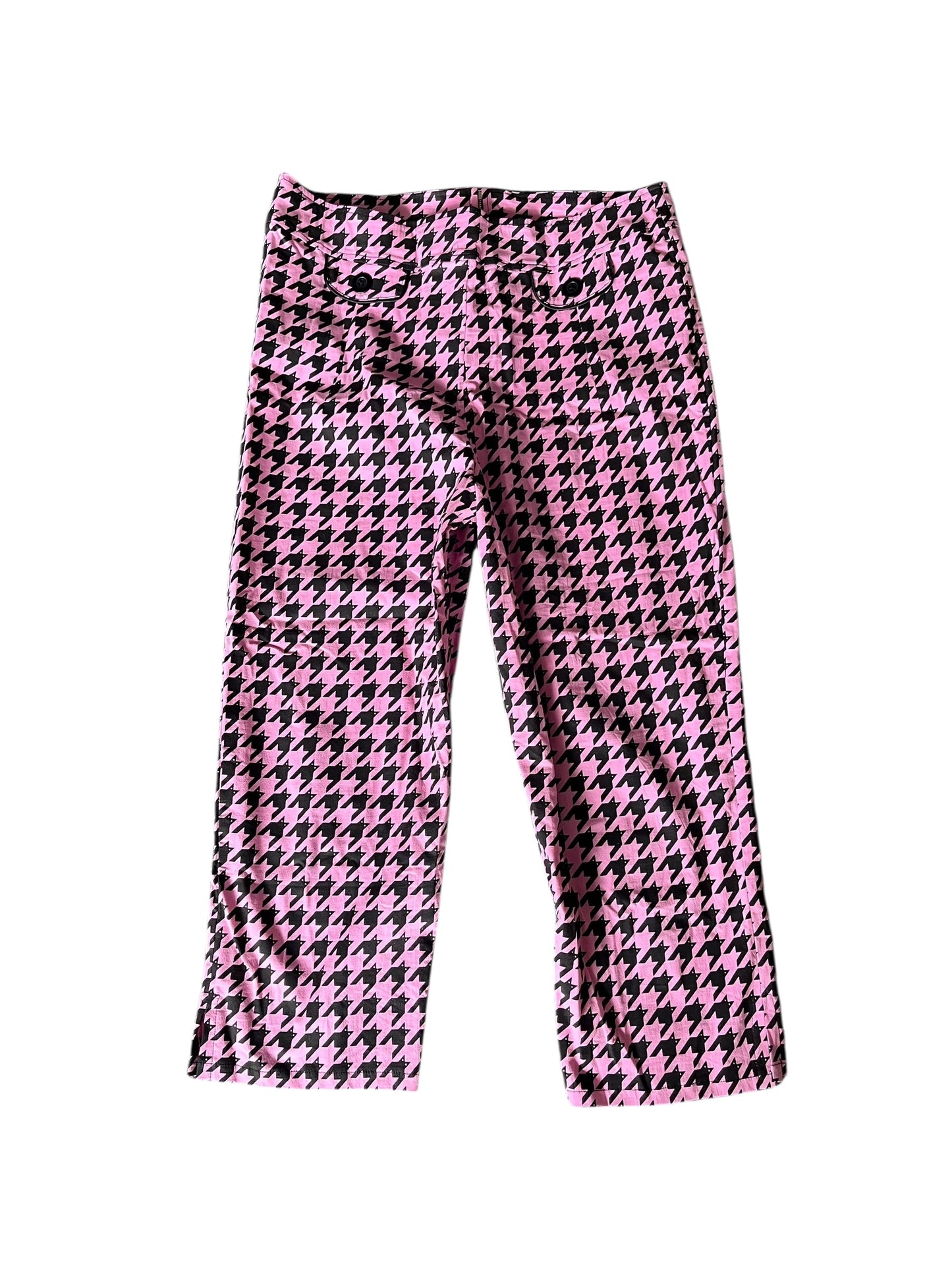 BONSAI KITTEN PINK HOUNDSTOOTH CAPRIS | 16