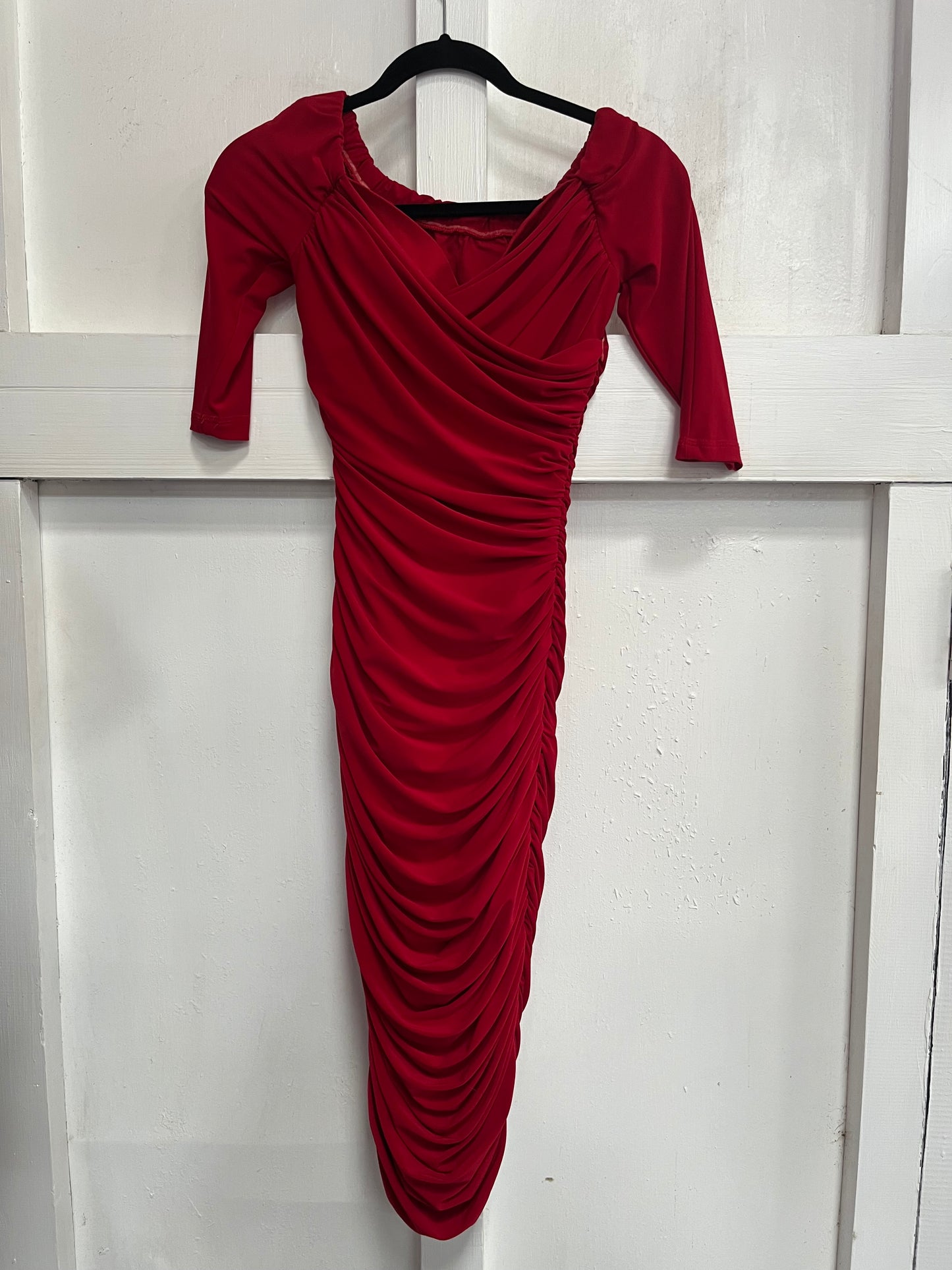 LAURA BYRNES RED MONICA DRESS | L