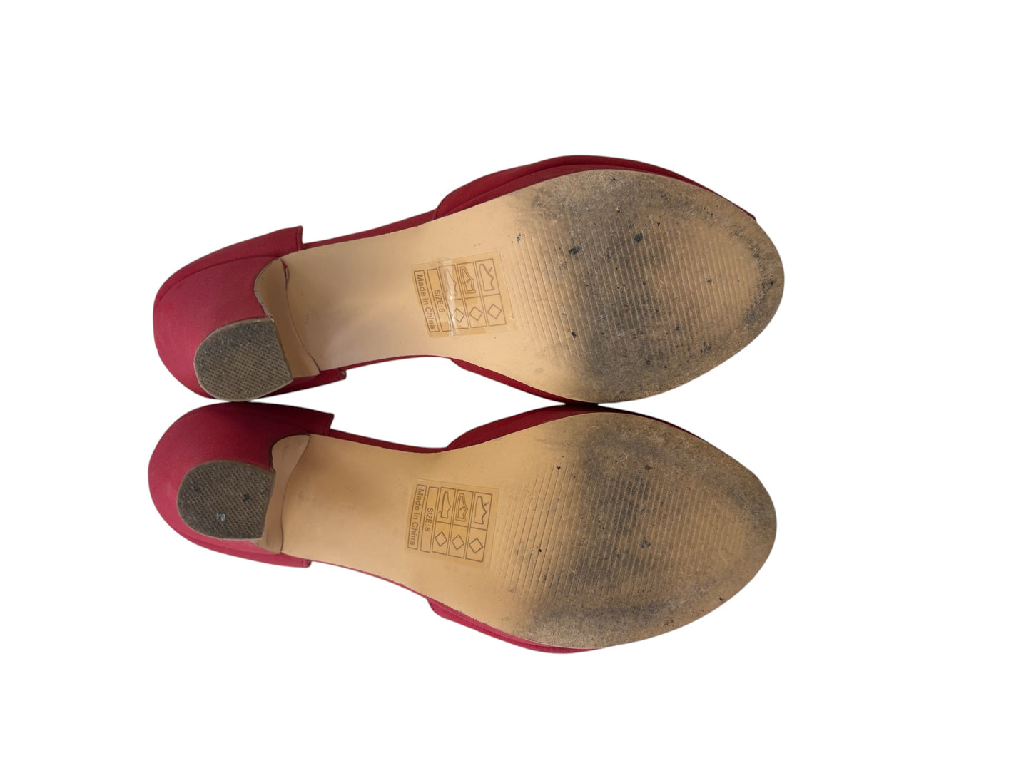 BAIT RED PEEP TOE HEELS | 6