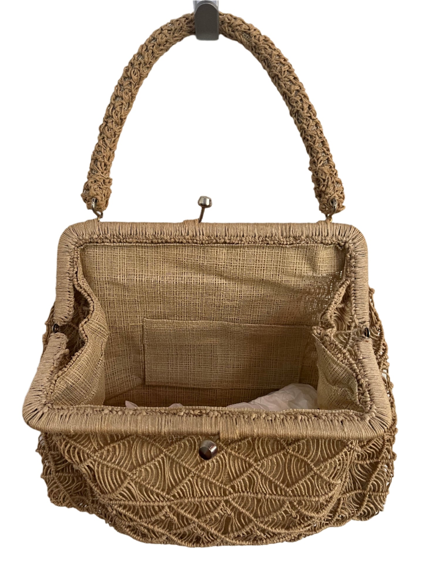 COTTON WEAVE HANDBAG (GOOD SIZE!)
