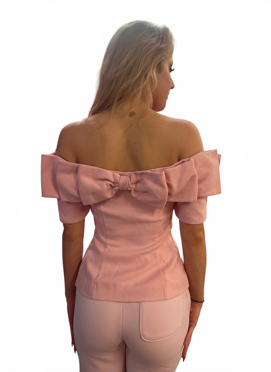 PATRICK STEEL PINK BOW TOP | 8/10
