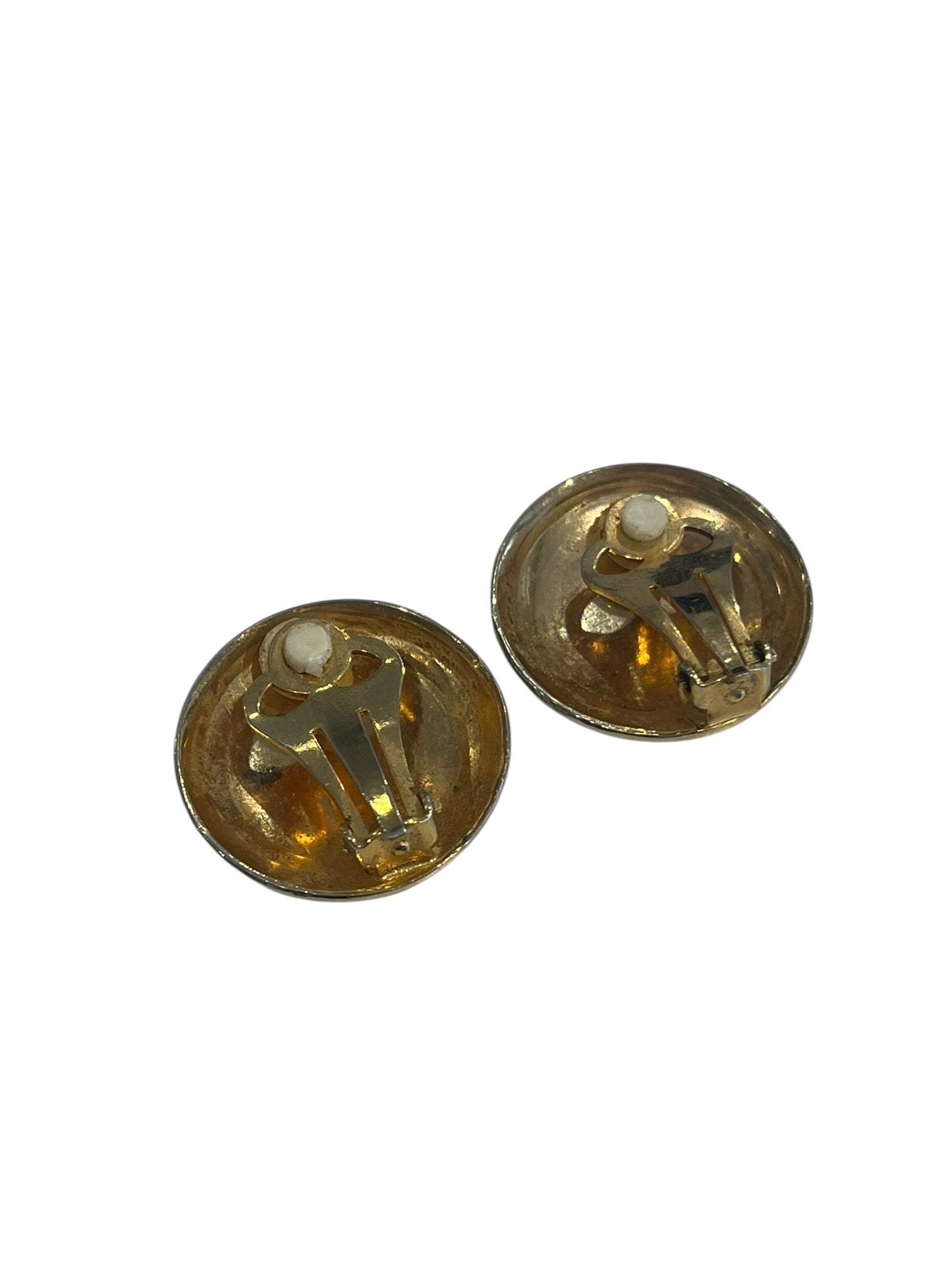 GOLD CLIP ON EARRINGS