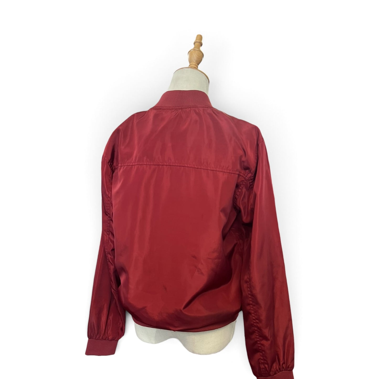 SMYTH BURGUNDY BOMBER JACKET | S