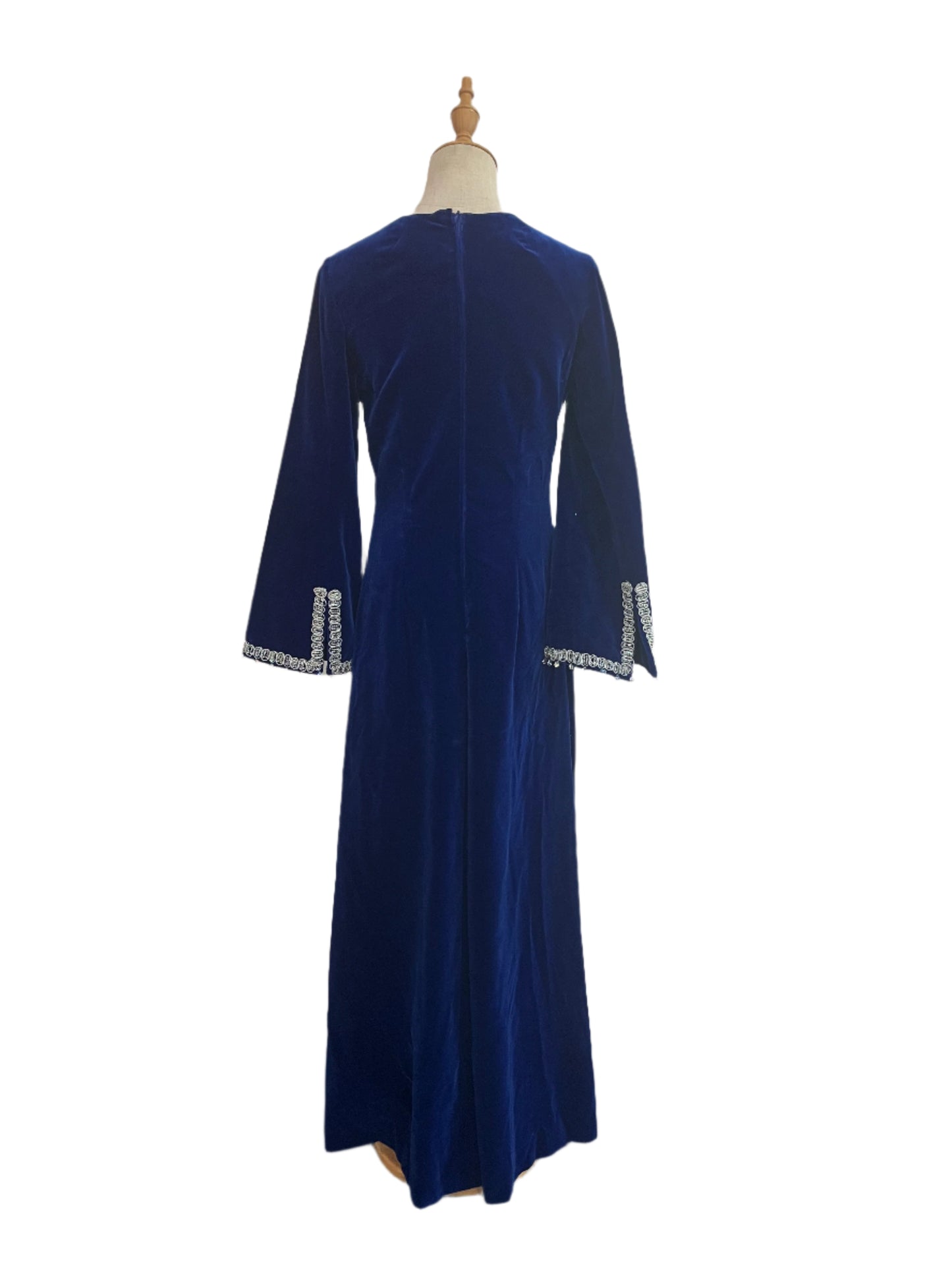 BLUE VELVET DRESS SZ 10