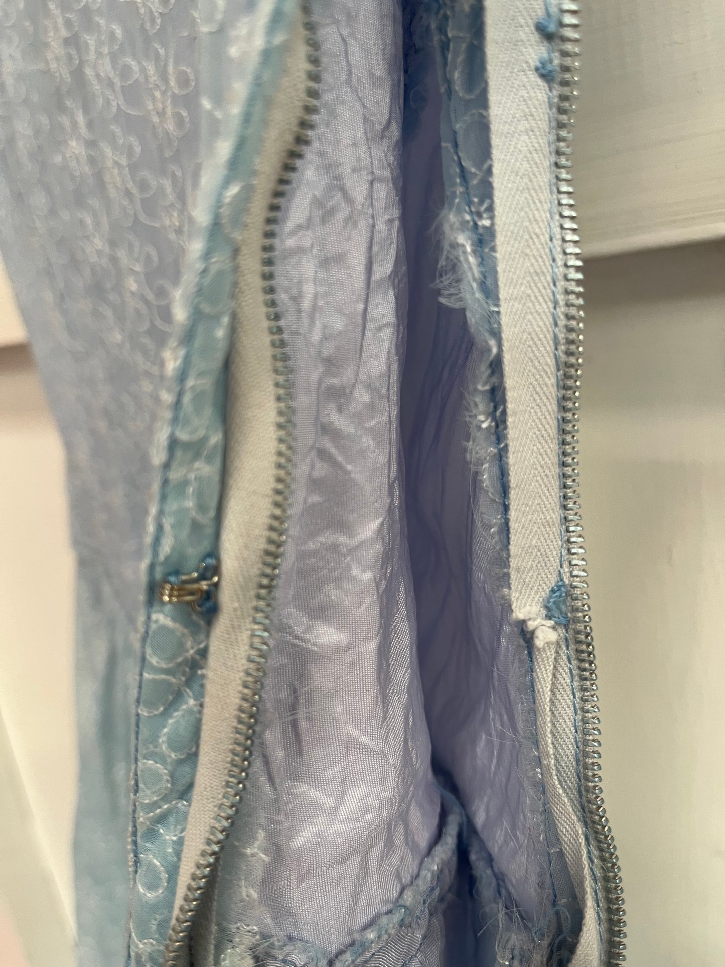 PRETTY IN BLUE LACE DRESS SZ 6/8