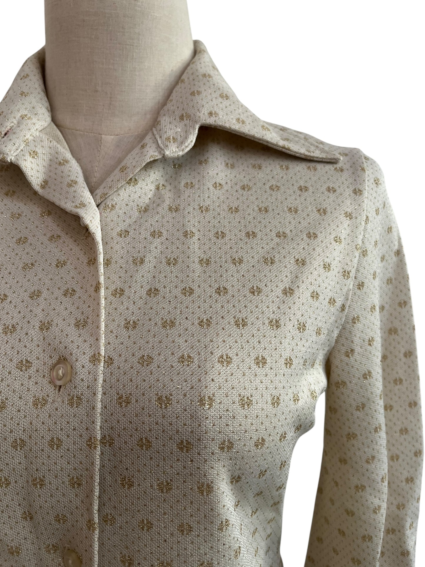 SACHA VANILLA & GOLD 70S SHIRT | 10