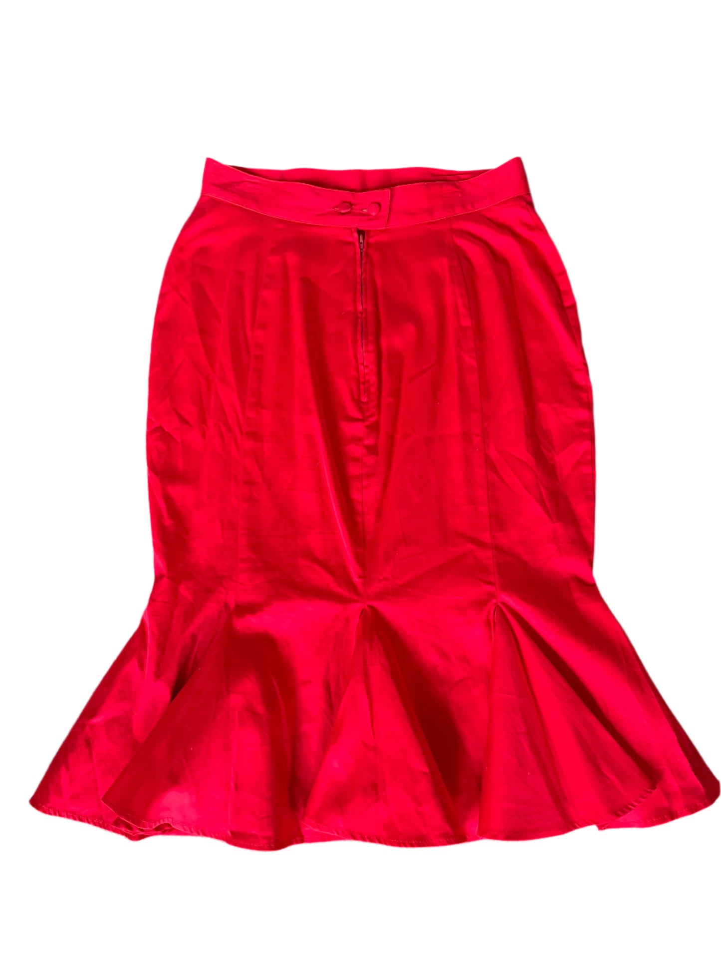DEADLY DAMES RED FISH TAIL SKIRT SZ XL/16