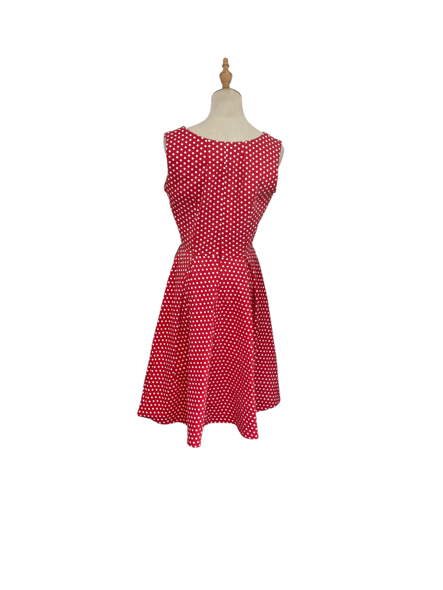 DEVOL RED POLKADOT DRESS | 10