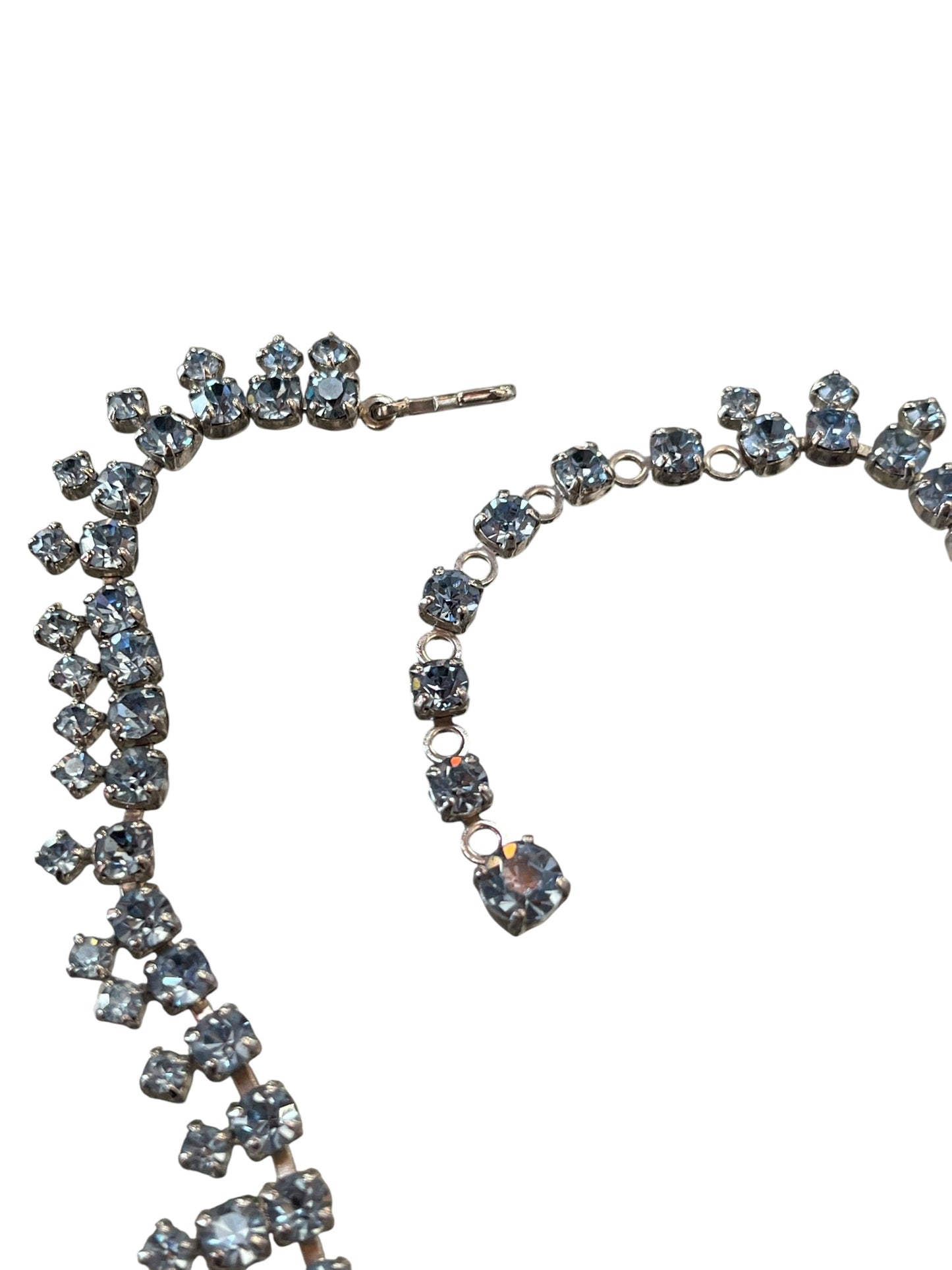 BLUE DIAMANTE NECKLACE & EARRINGS