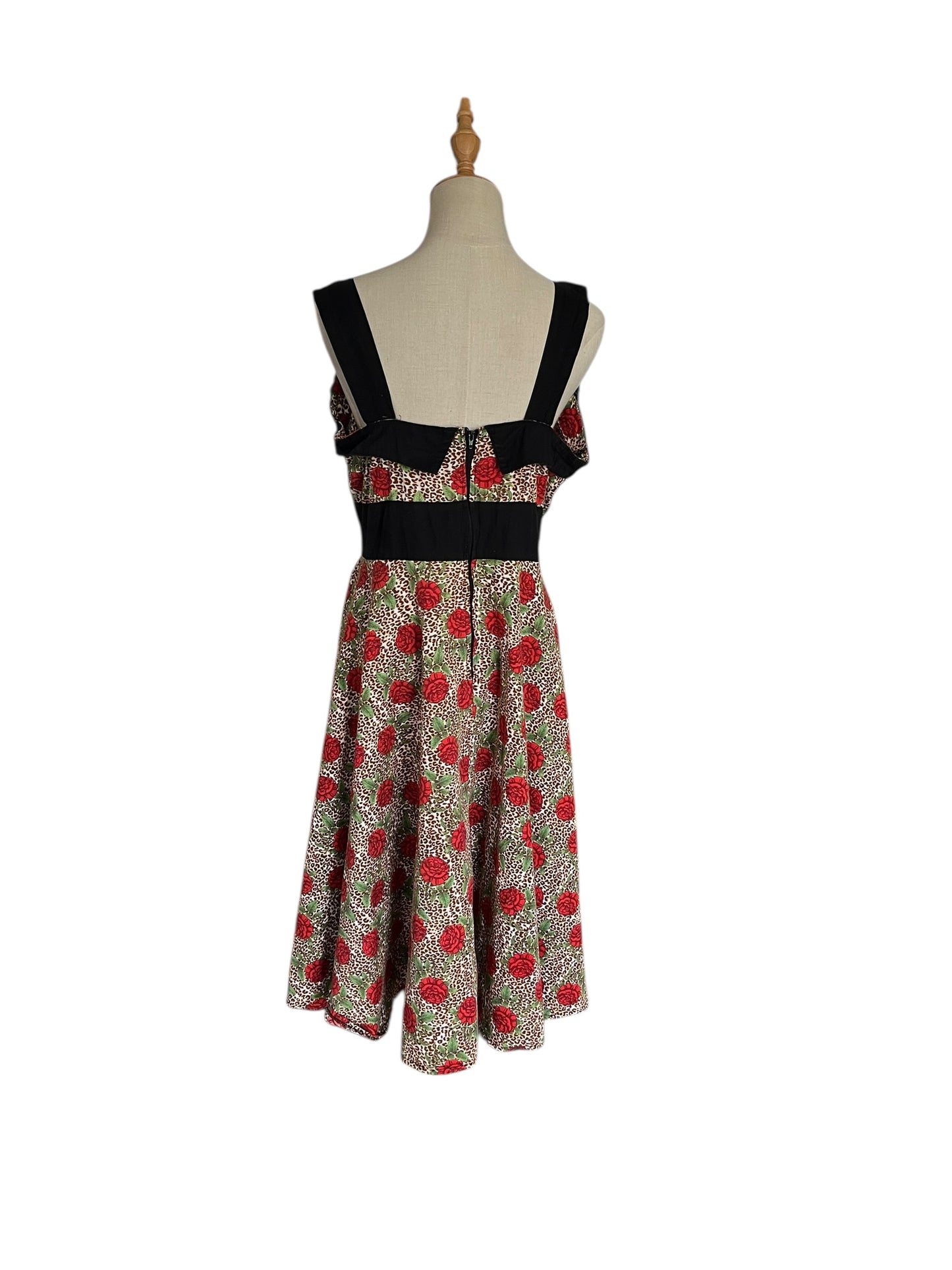 HELLBUNNY LEOPARD & ROSE DRESS | 22