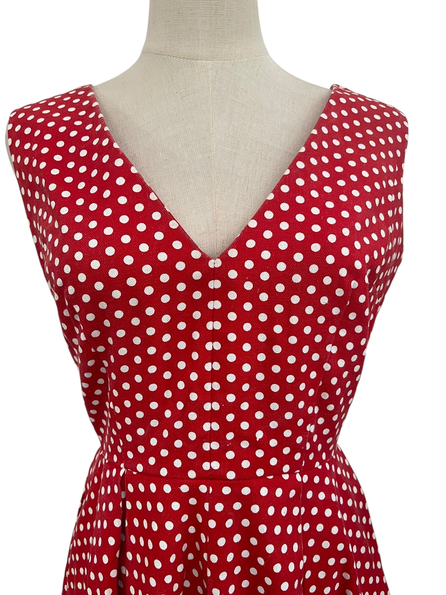 DEVOL RED POLKADOT DRESS | 10
