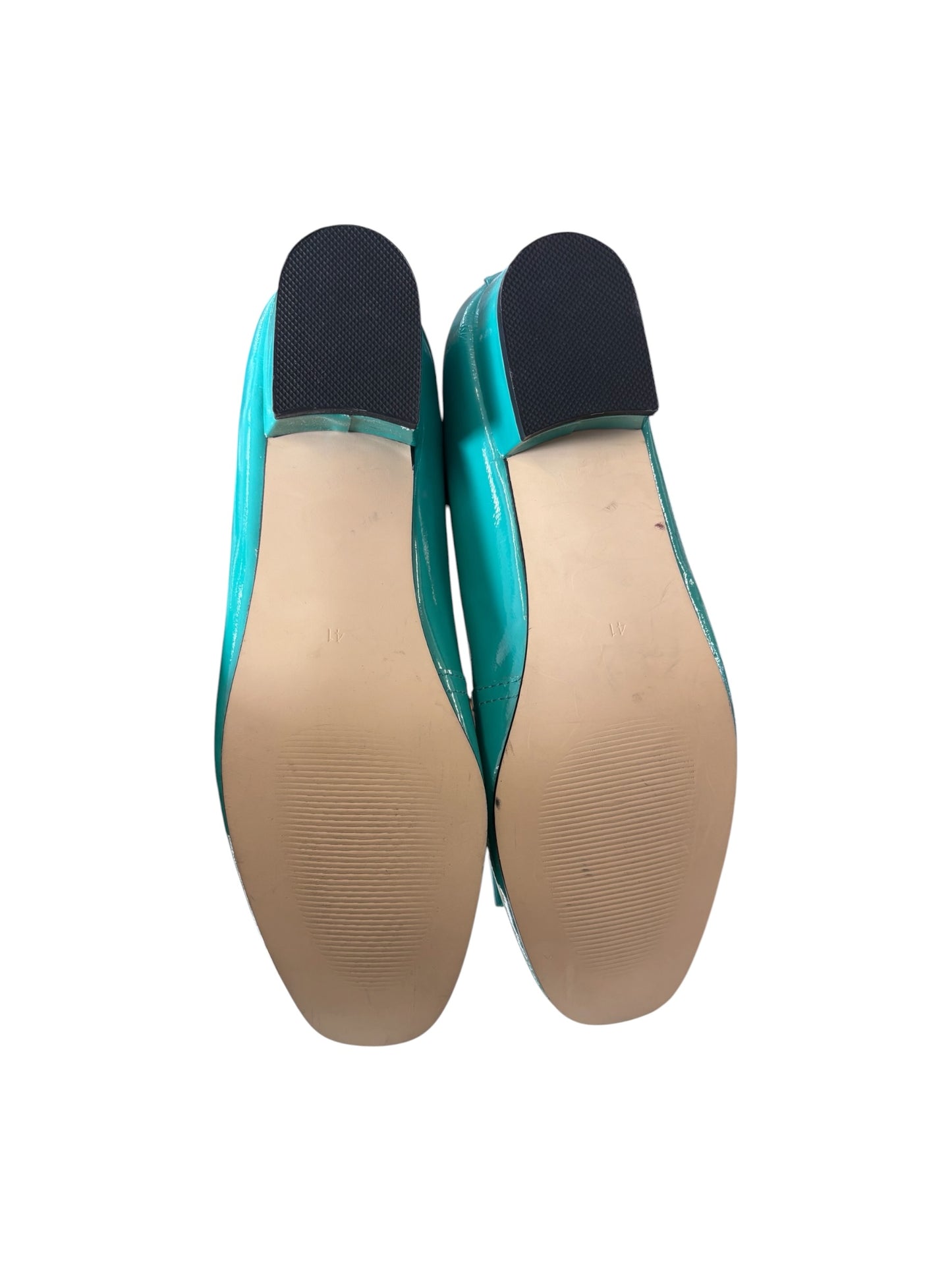 TOP END TEAL LOW BLOCK HEEL | 41