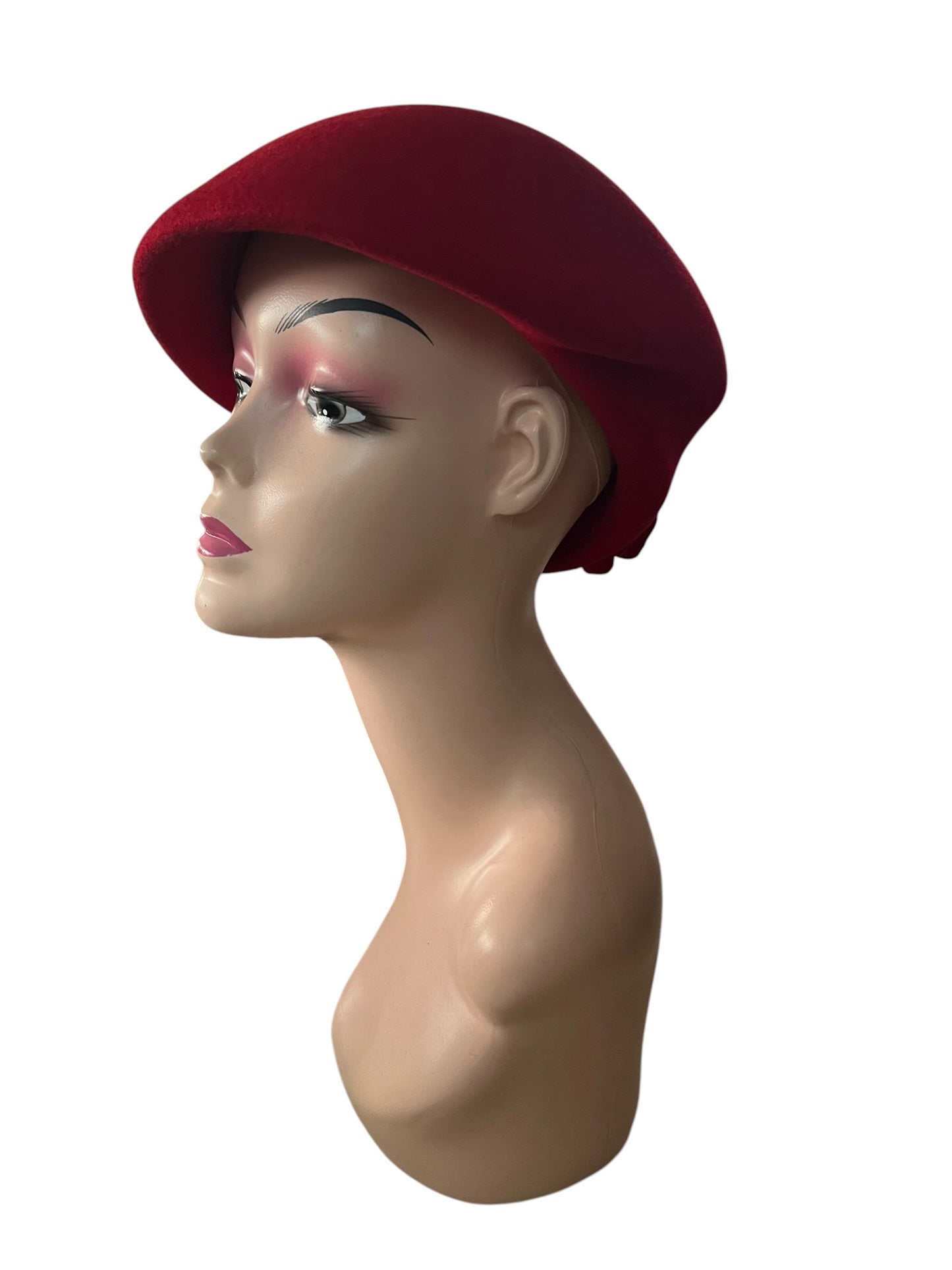 MAJOR WEAR RED WOOL HAT