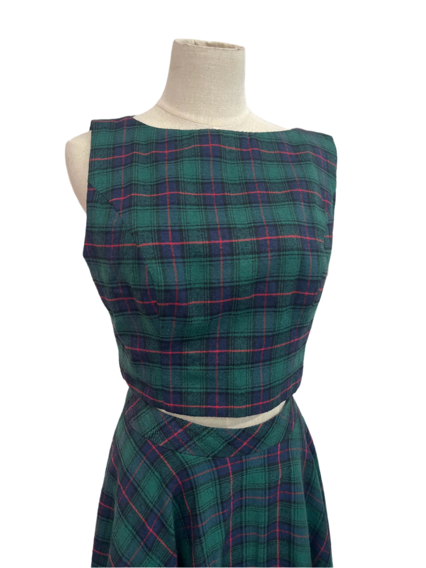 HEARTS & FOUND TARTAN TOP SZ 12