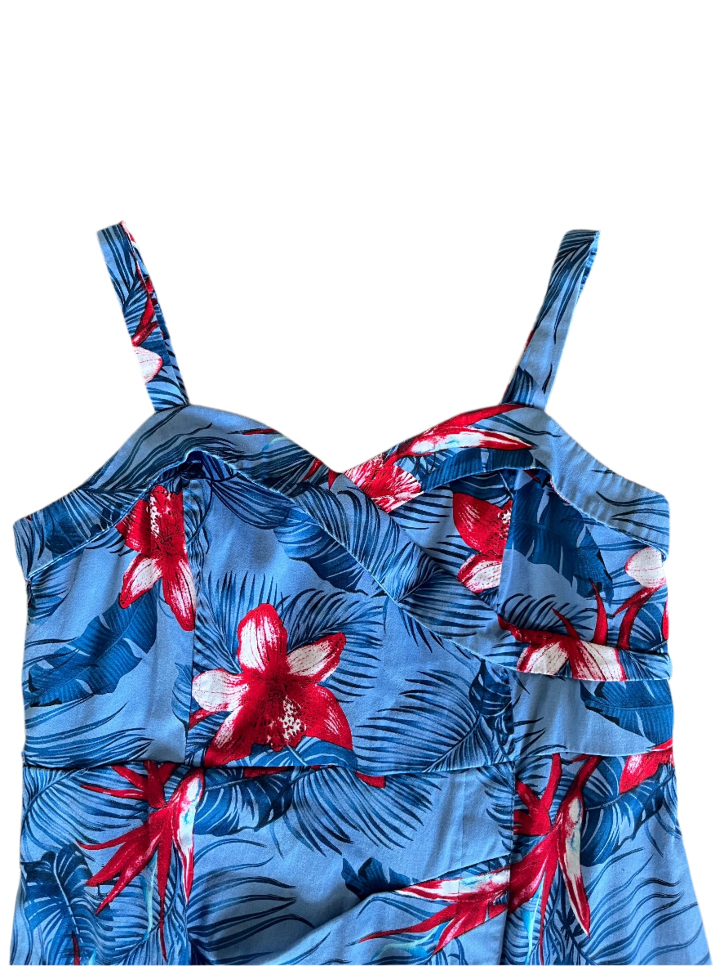 CITY CHIC TROPICAL WIGGLE DRESS SZ S/16