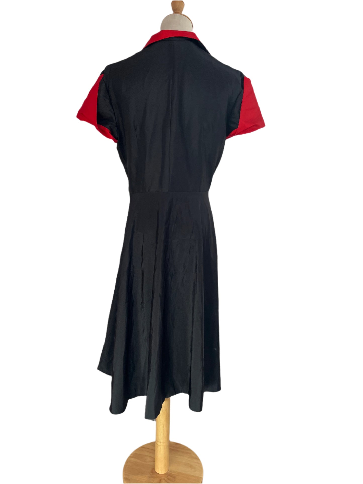 BLACK & RED DINER DRESS SZ 14