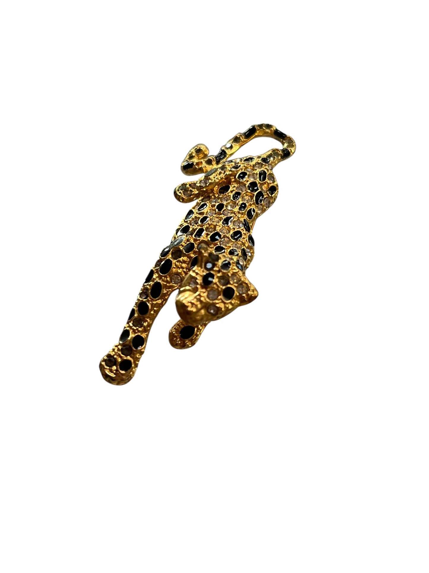 GOLD LEOPARD BROOCH