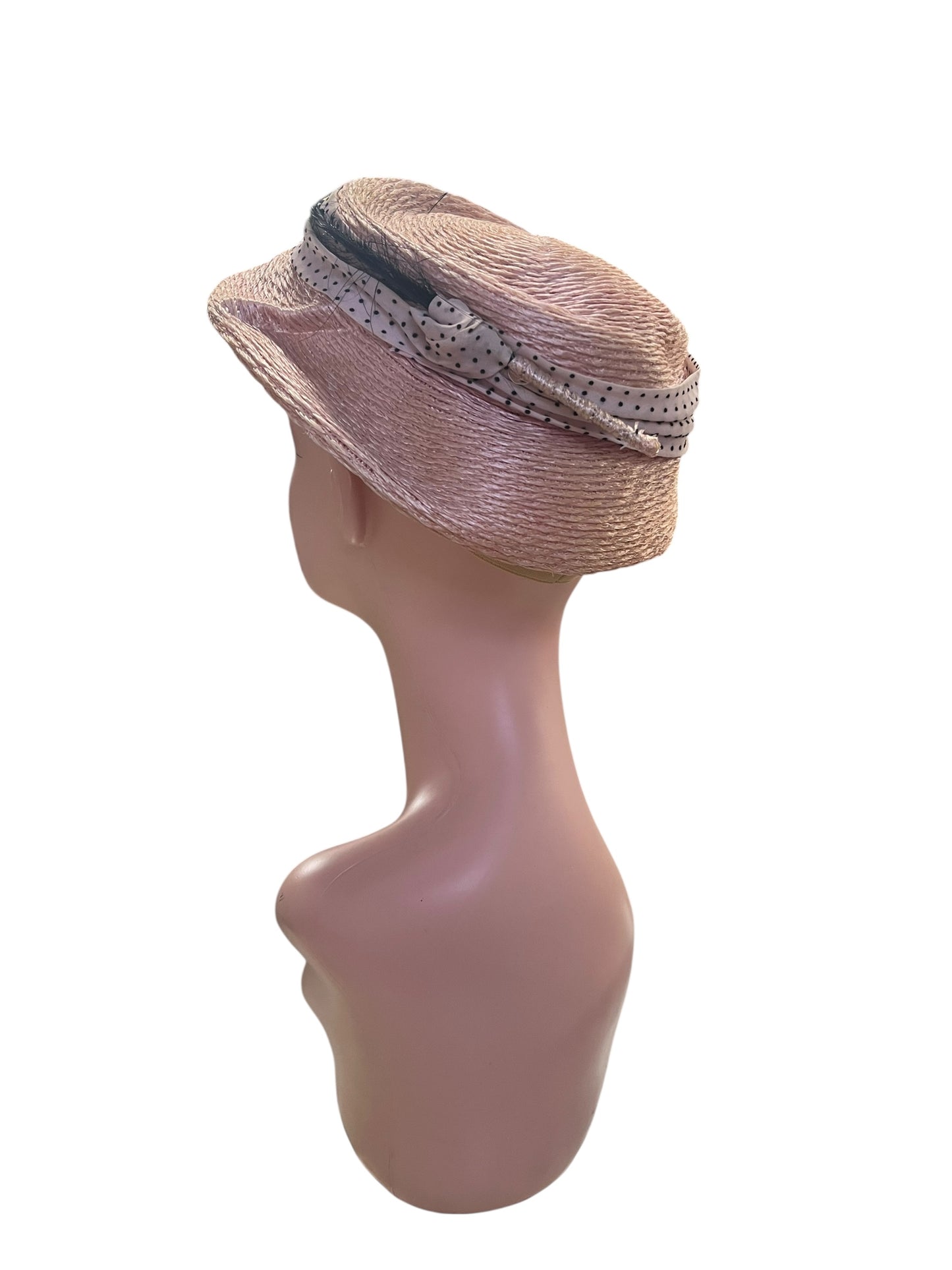 PINK FEATHER HAT