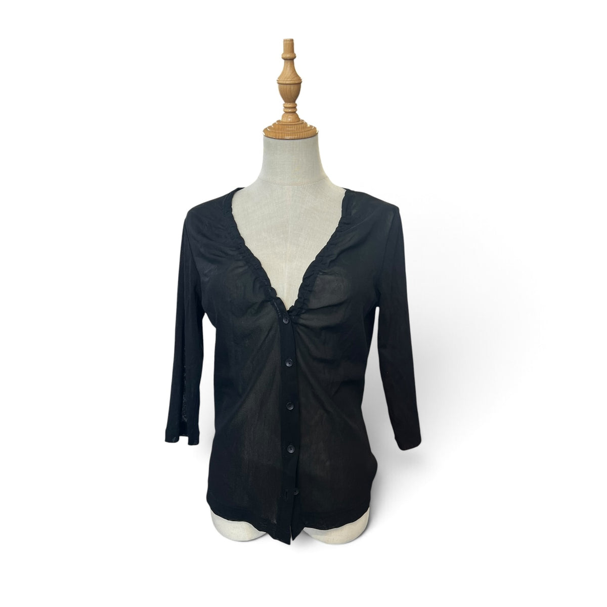 REVUE BLACK NYLON TOP | S
