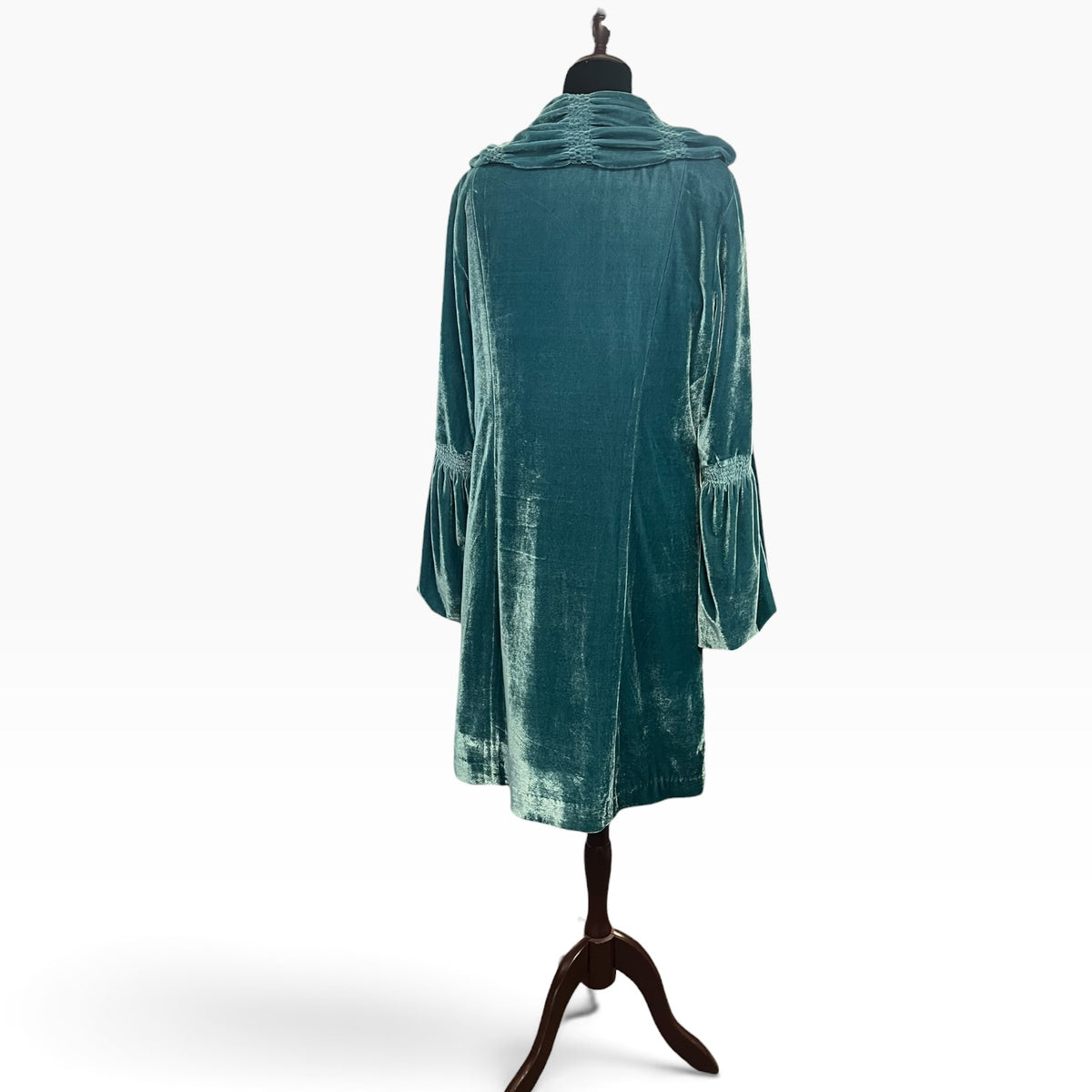 DUCK EGG GREEN VELVET COAT | 14