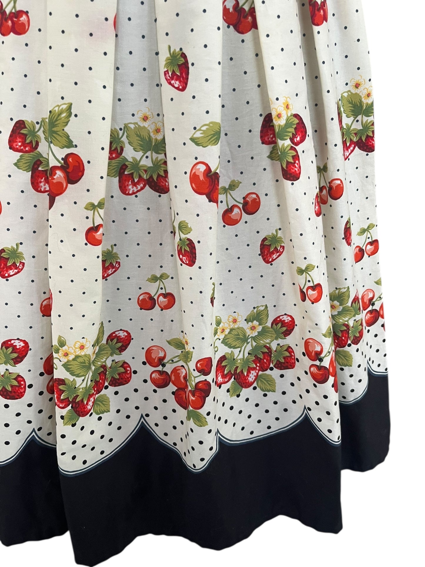 NINETEEN 50 STRAWBERRY & CHERRIES DRESS M/10-12