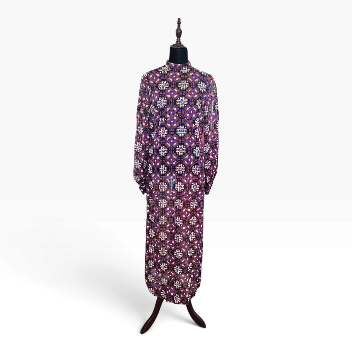 70s PURPLE MAXI DRESS | 14