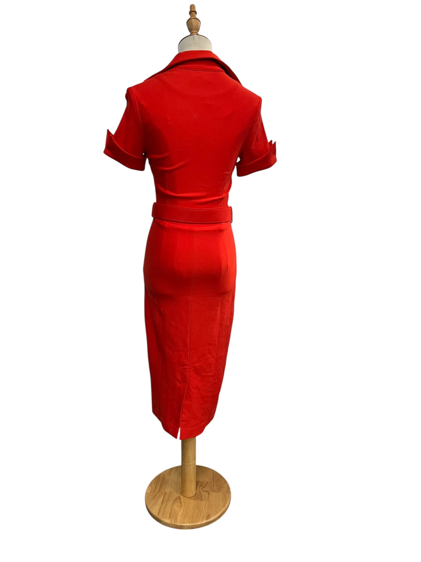ZOE VINE ORANGE PENCIL DRESS | 8