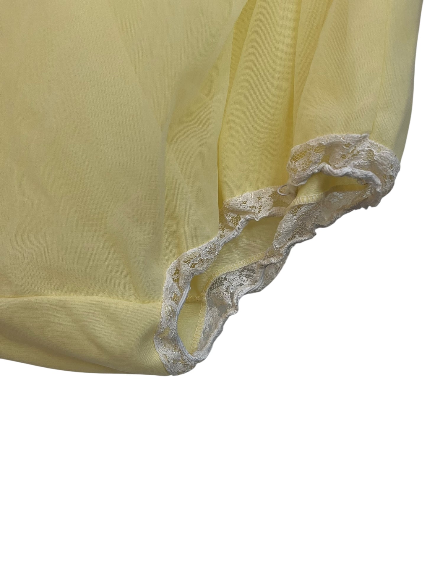 YELLOW NYLON NIGHTIE SET SZ 10